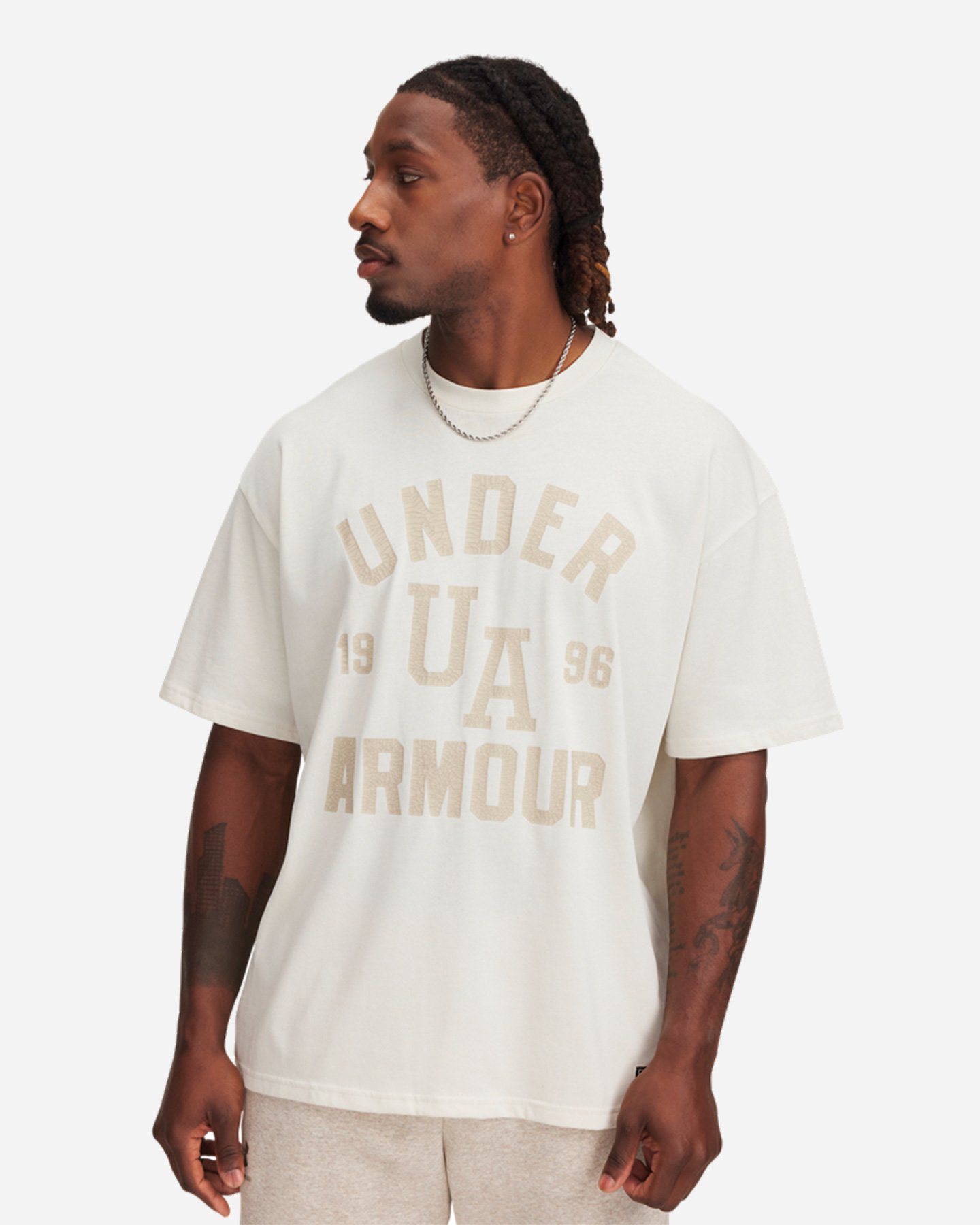 T-shirt UNDER ARMOUR VARSITY OVER M - Beige - 0 | Cisalfa Sport