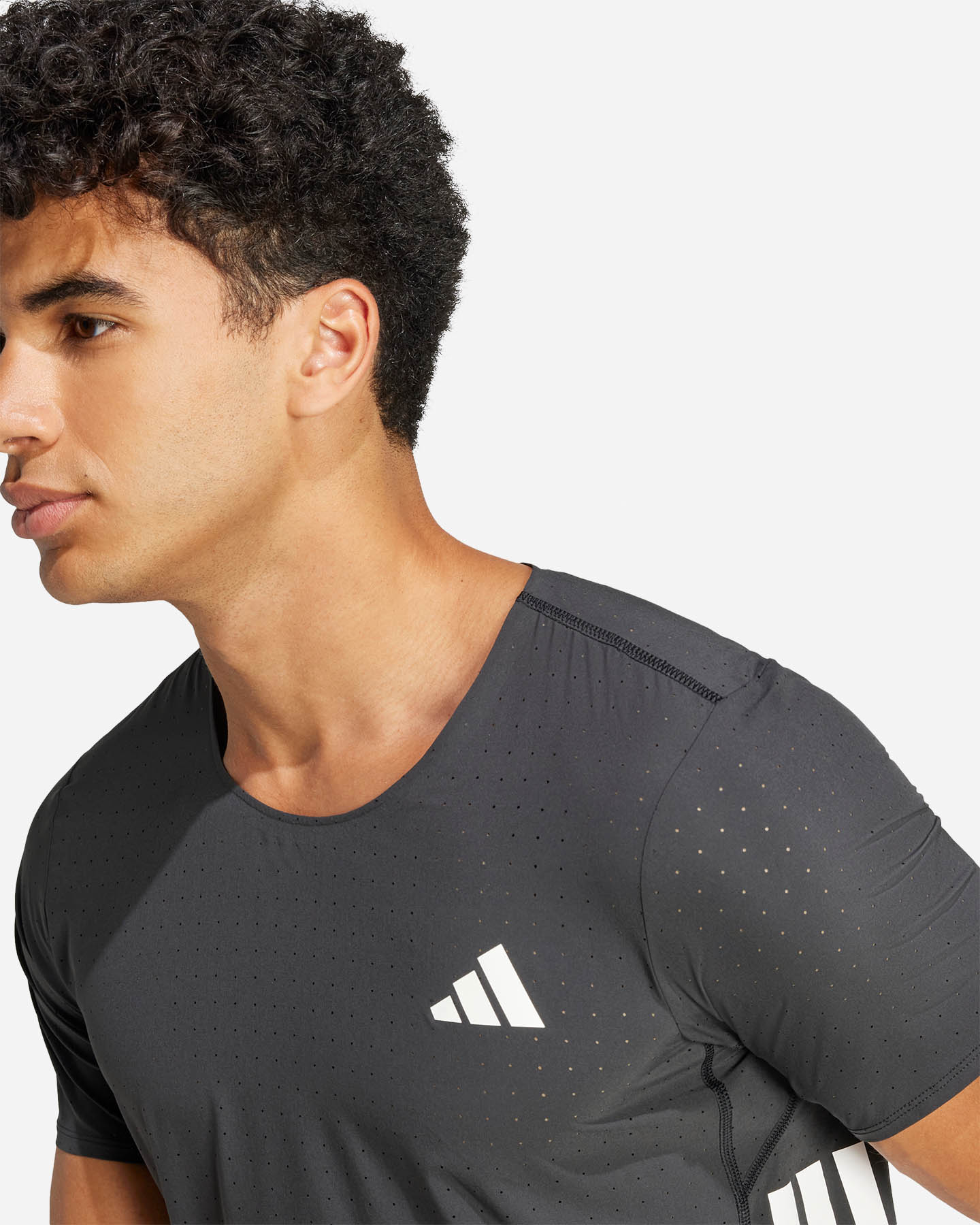 T-shirt running ADIDAS ADIZERO M - Nero - 5 | Cisalfa Sport