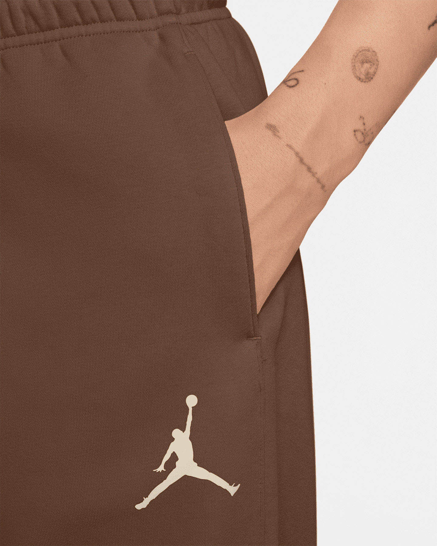 Pantalone NIKE JORDAN SMALLO LOGO W - Marrone - 2 | Cisalfa Sport