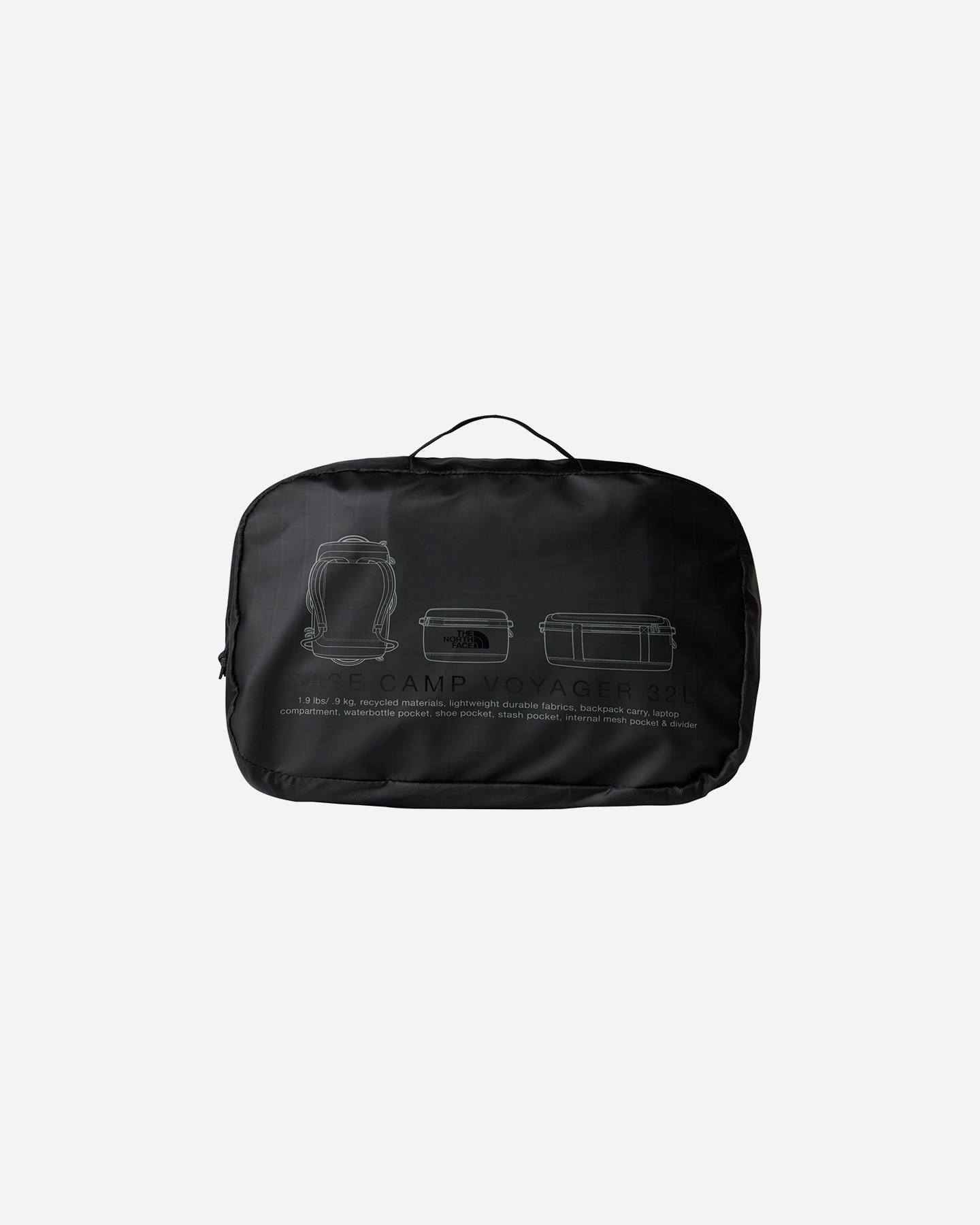 Borsa THE NORTH FACE BASE CAMP VOYAGER DUFFEL 32L  - Nero - 4 | Cisalfa Sport