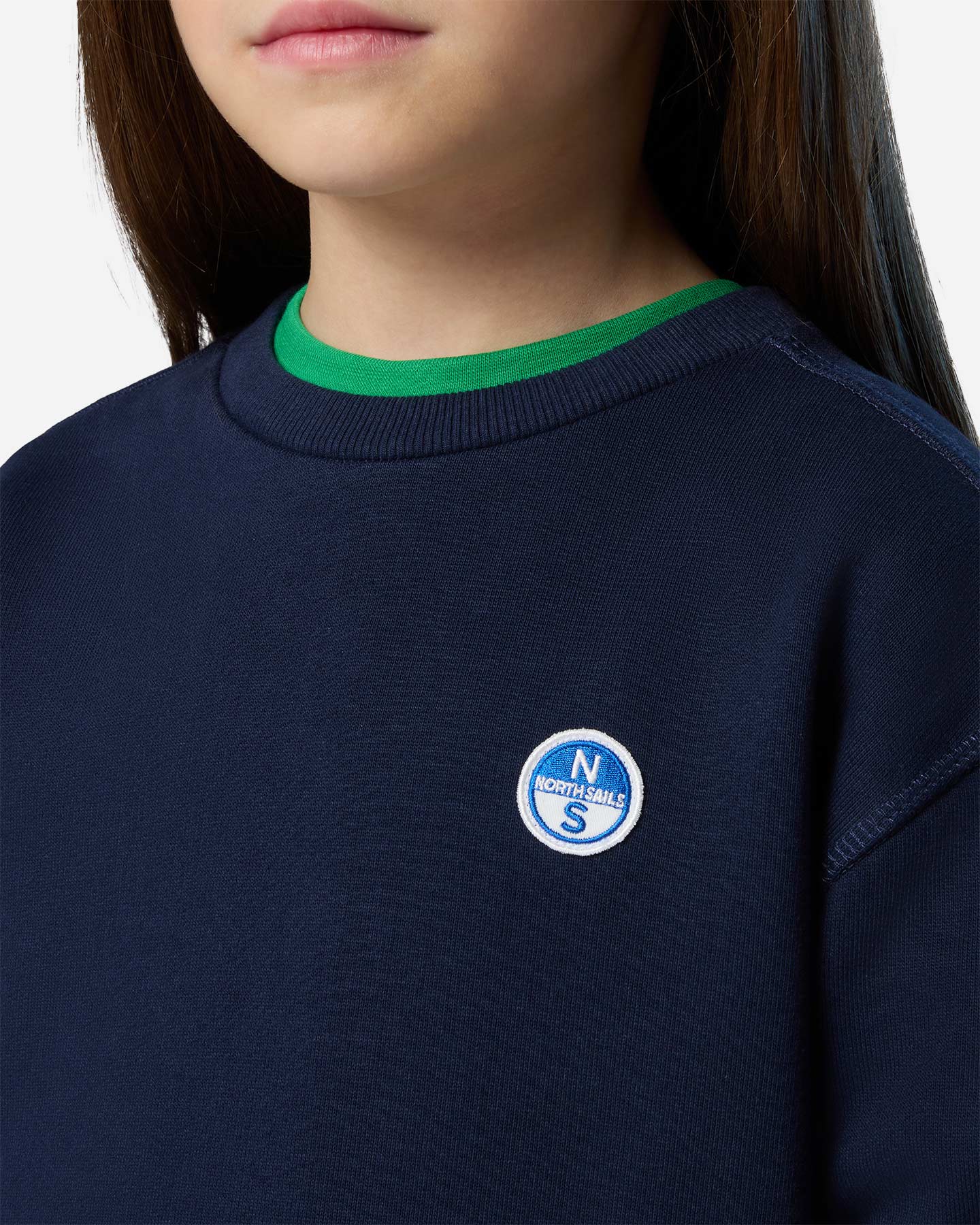 Felpa NORTH SAILS LOGO CHEST JR - Blu - 5 | Cisalfa Sport