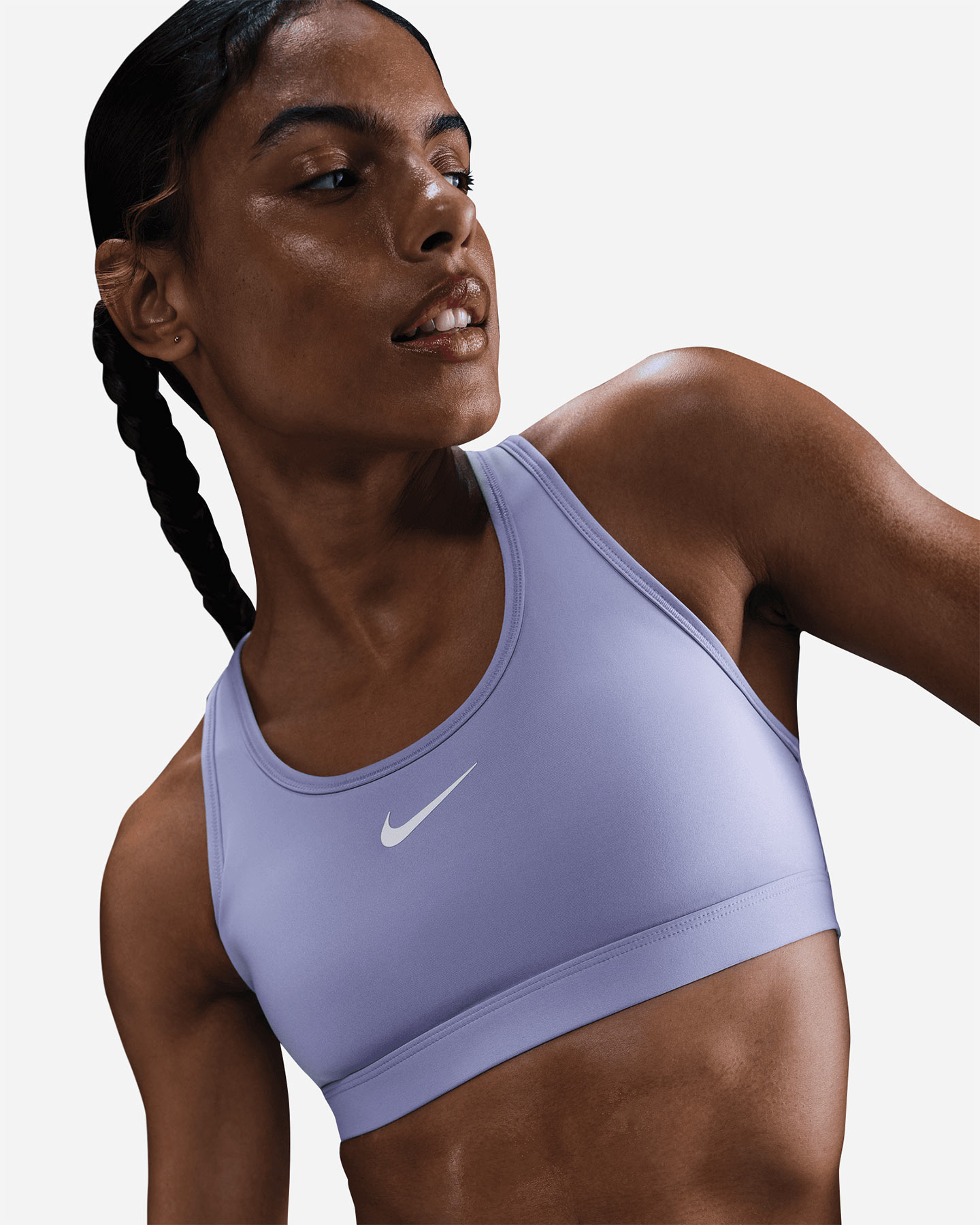 Bra training NIKE SMALL LOGO SWOOSH W - Lilla - 2 | Cisalfa Sport