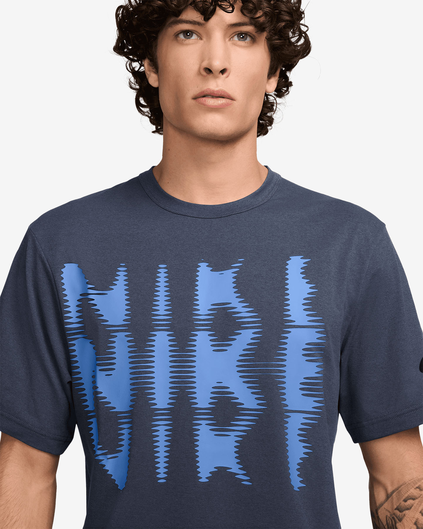T-shirt training NIKE HYVERSE SWOOSH M - Blu - 2 | Cisalfa Sport