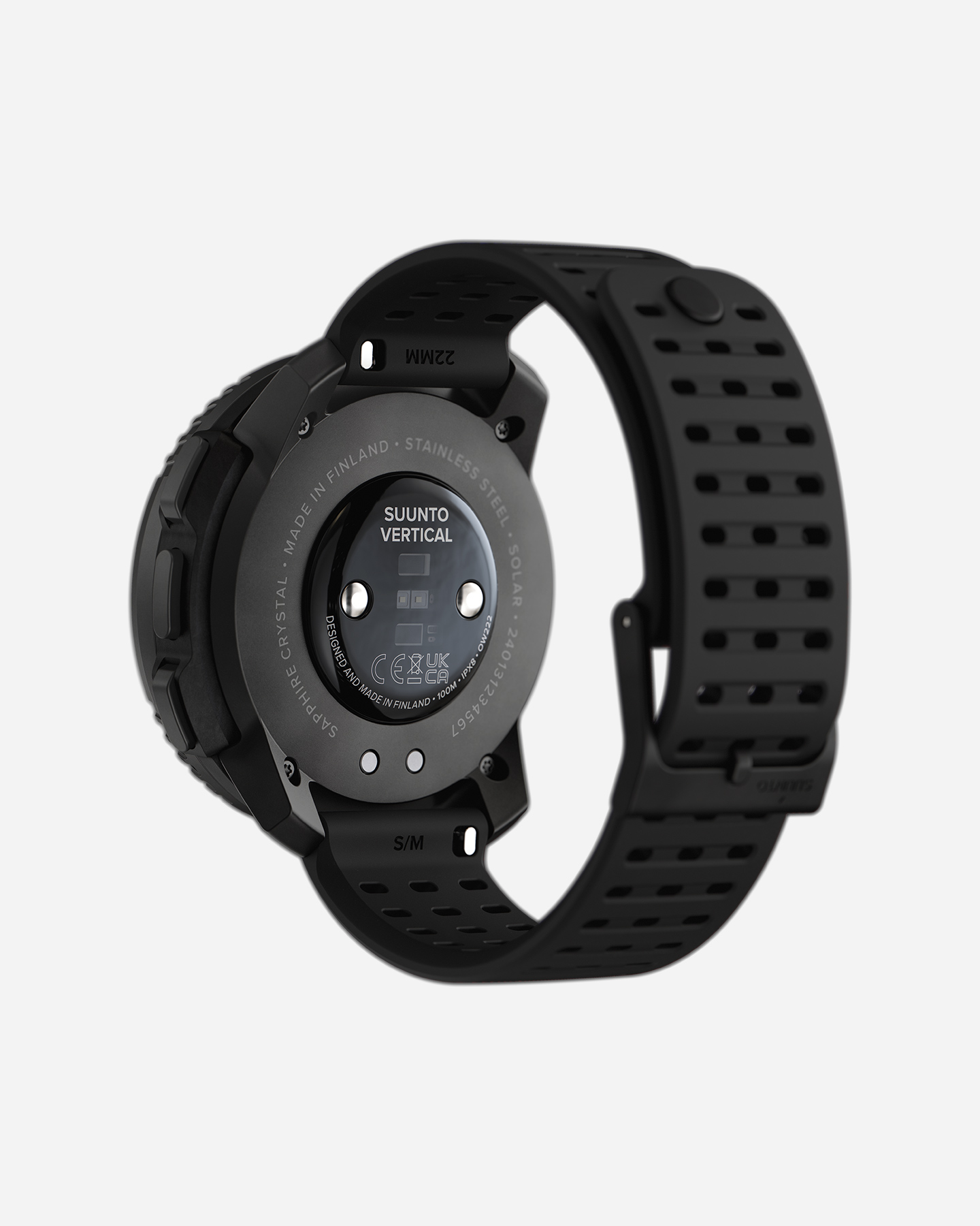 Orologio multifunzione SUUNTO VERTICAL SOLAR ALL BLACK  - Nero - 3 | Cisalfa Sport