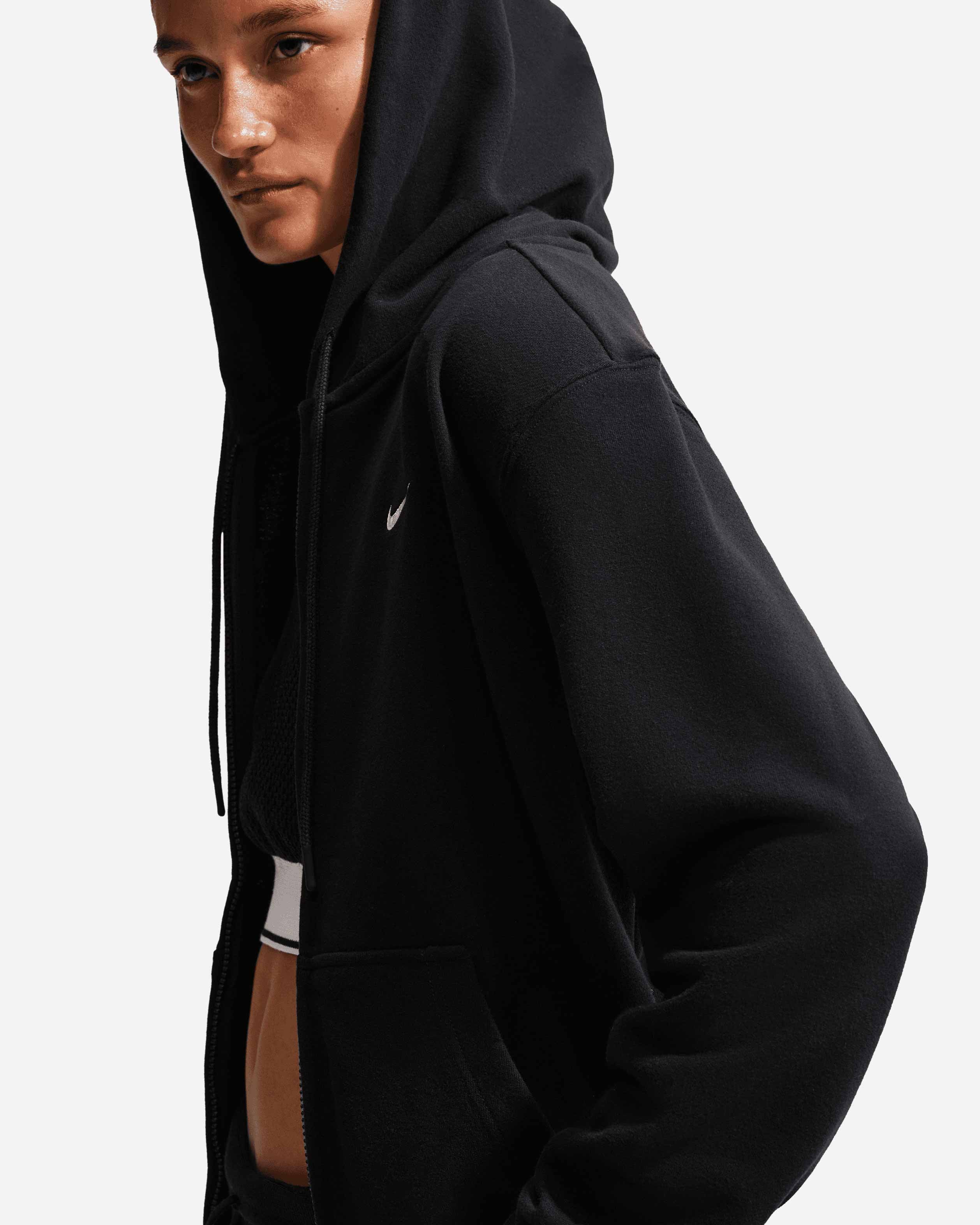 Felpa NIKE STUDIO SMALL LOGO W - Nero - 4 | Cisalfa Sport