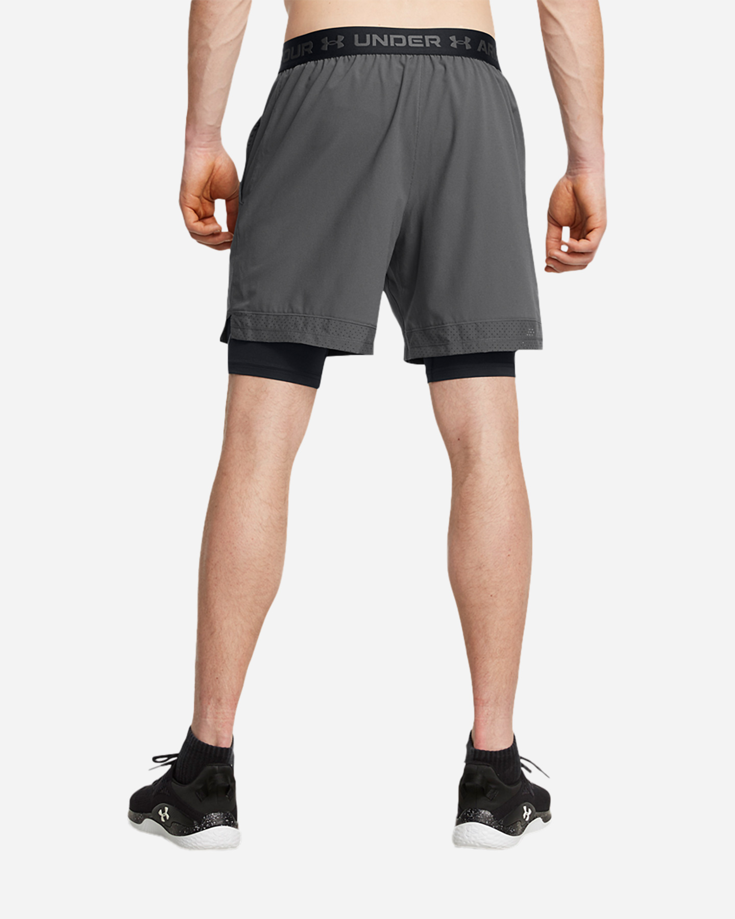 Pantalone training UNDER ARMOUR VANISH 2IN1 M - Grigio - 3 | Cisalfa Sport