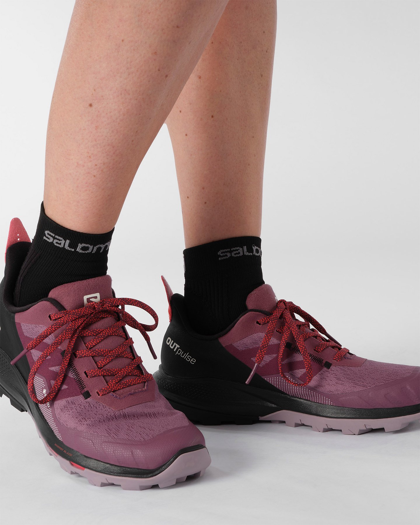 Scarpe trail SALOMON OUTPULSE GTX W - Viola - 4 | Cisalfa Sport