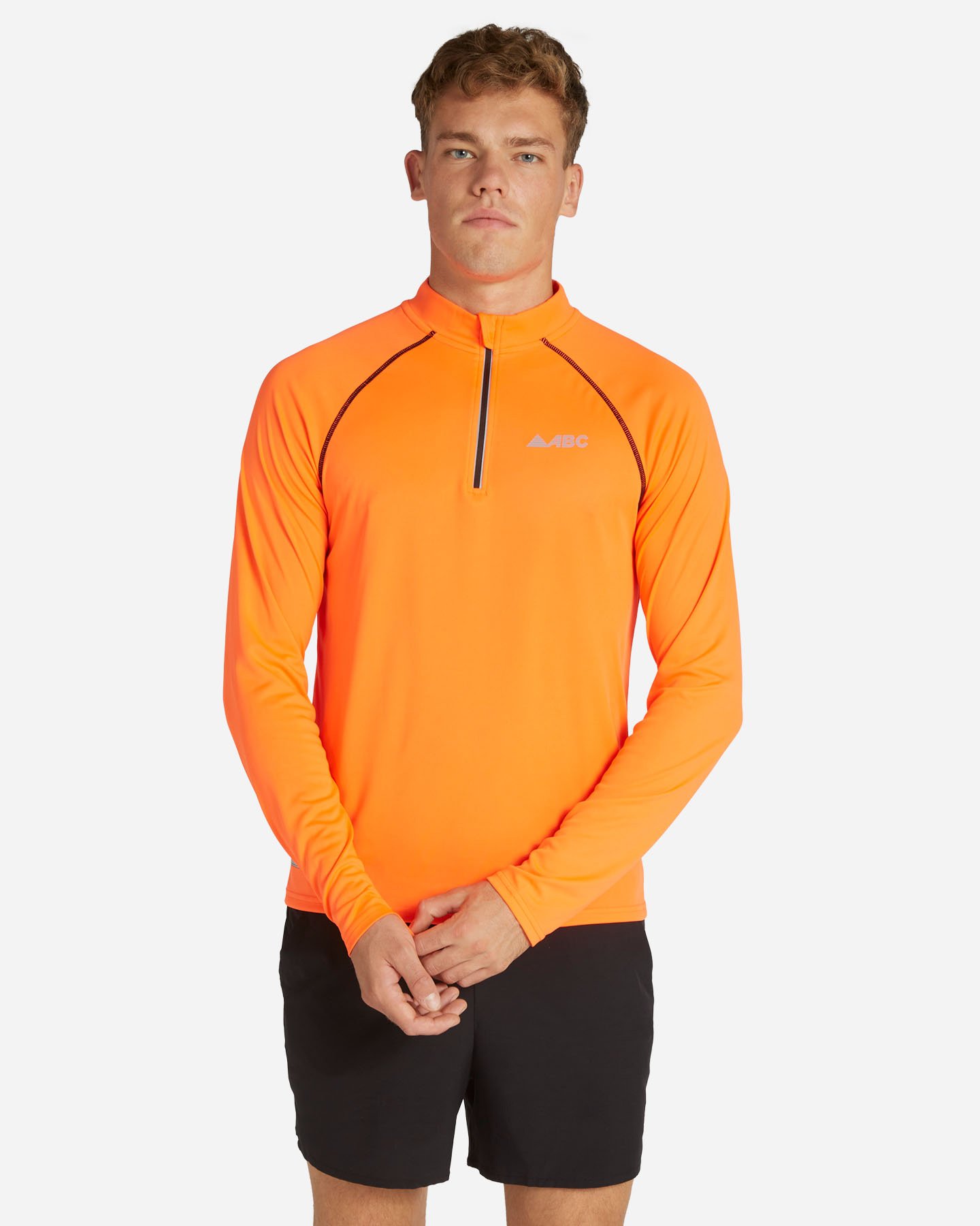 Maglia running ABC WINTER M - Arancione - 0 | Cisalfa Sport