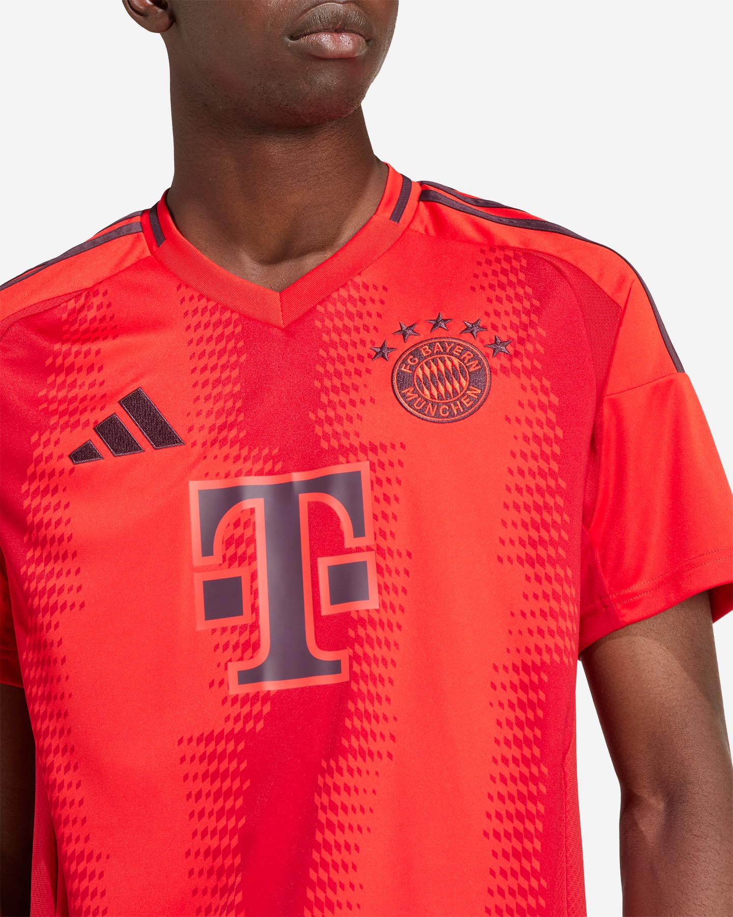 Maglia calcio ufficiale ADIDAS BAYERN MUNCHEN HOME 24-25 M - Rosso - 5 | Cisalfa Sport