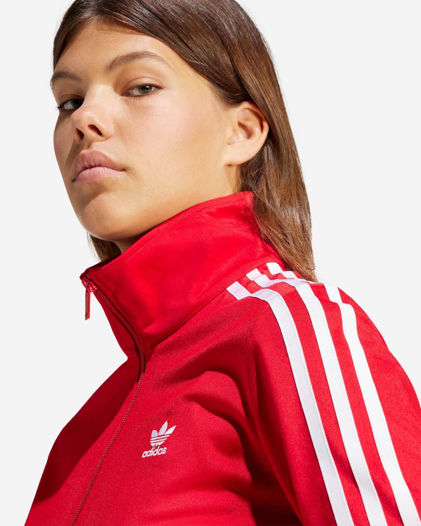 Felpa ADIDAS FZIP FIREBIRD W - Rosso - 5 | Cisalfa Sport