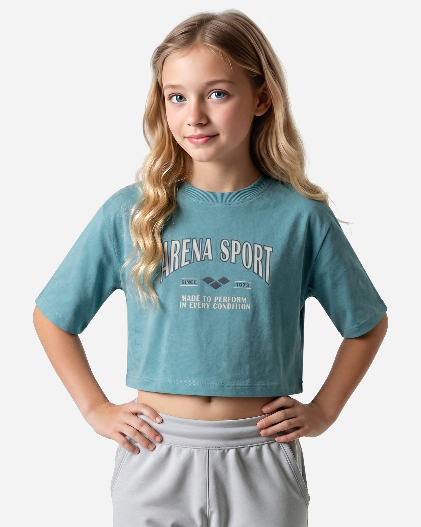 T-shirt ARENA ATHLETIC JR - Verde - 2 | Cisalfa Sport
