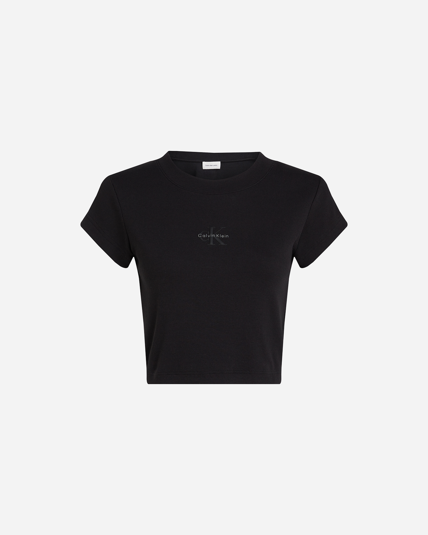 T-shirt CALVIN KLEIN JEANS RIB MONOGRAM W - Nero - 0 | Cisalfa Sport