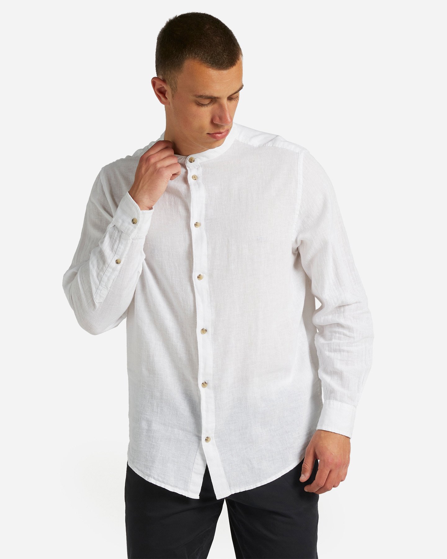 Camicia DACK'S LINEN COLLECTION M - Bianco - 0 | Cisalfa Sport