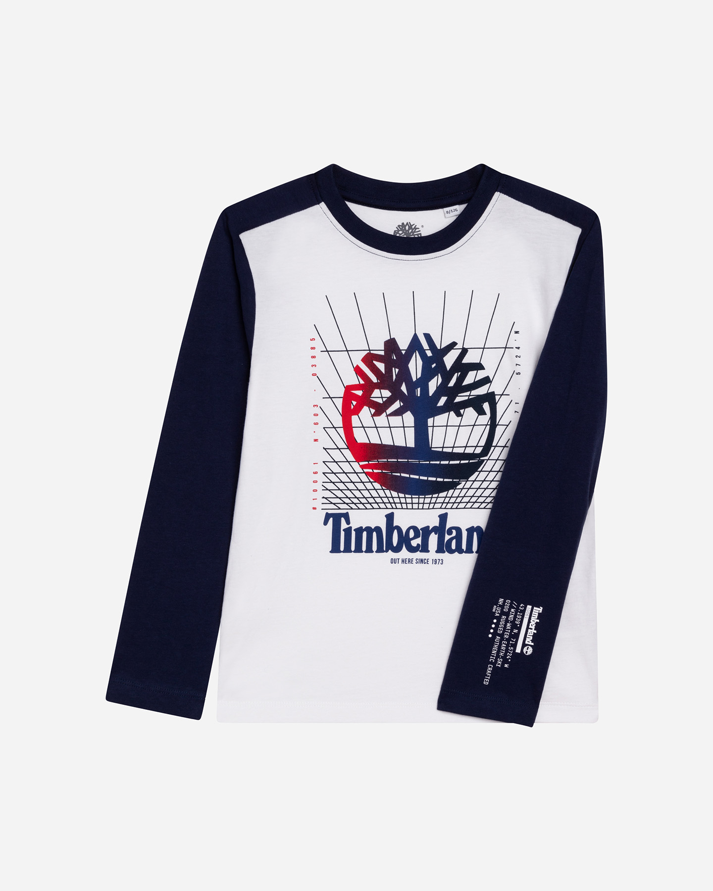 T-shirt TIMBERLAND RAGLAN PLOGO JR - Bianco - 1 | Cisalfa Sport