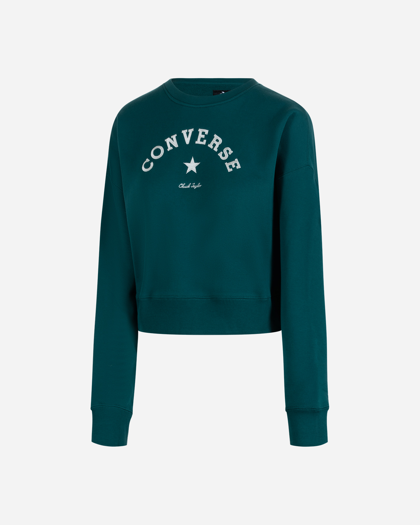 Felpa CONVERSE CROP W - Verde - 0 | Cisalfa Sport