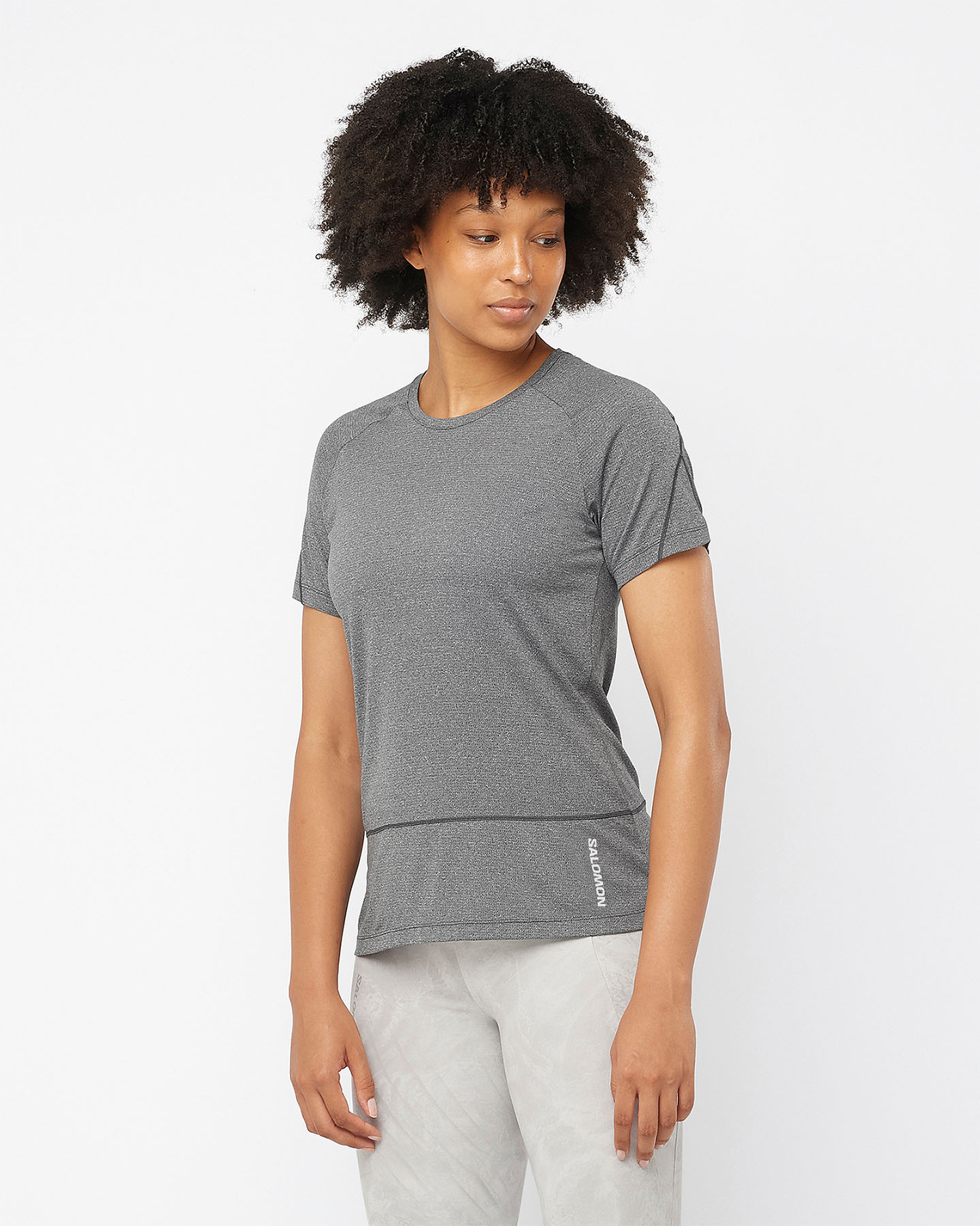 T-shirt SALOMON CROSS RUN W - Nero - 2 | Cisalfa Sport