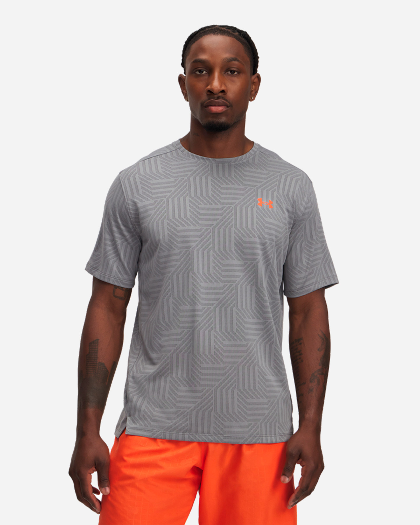 T-shirt training UNDER ARMOUR TV GEO M - Grigio - 0 | Cisalfa Sport