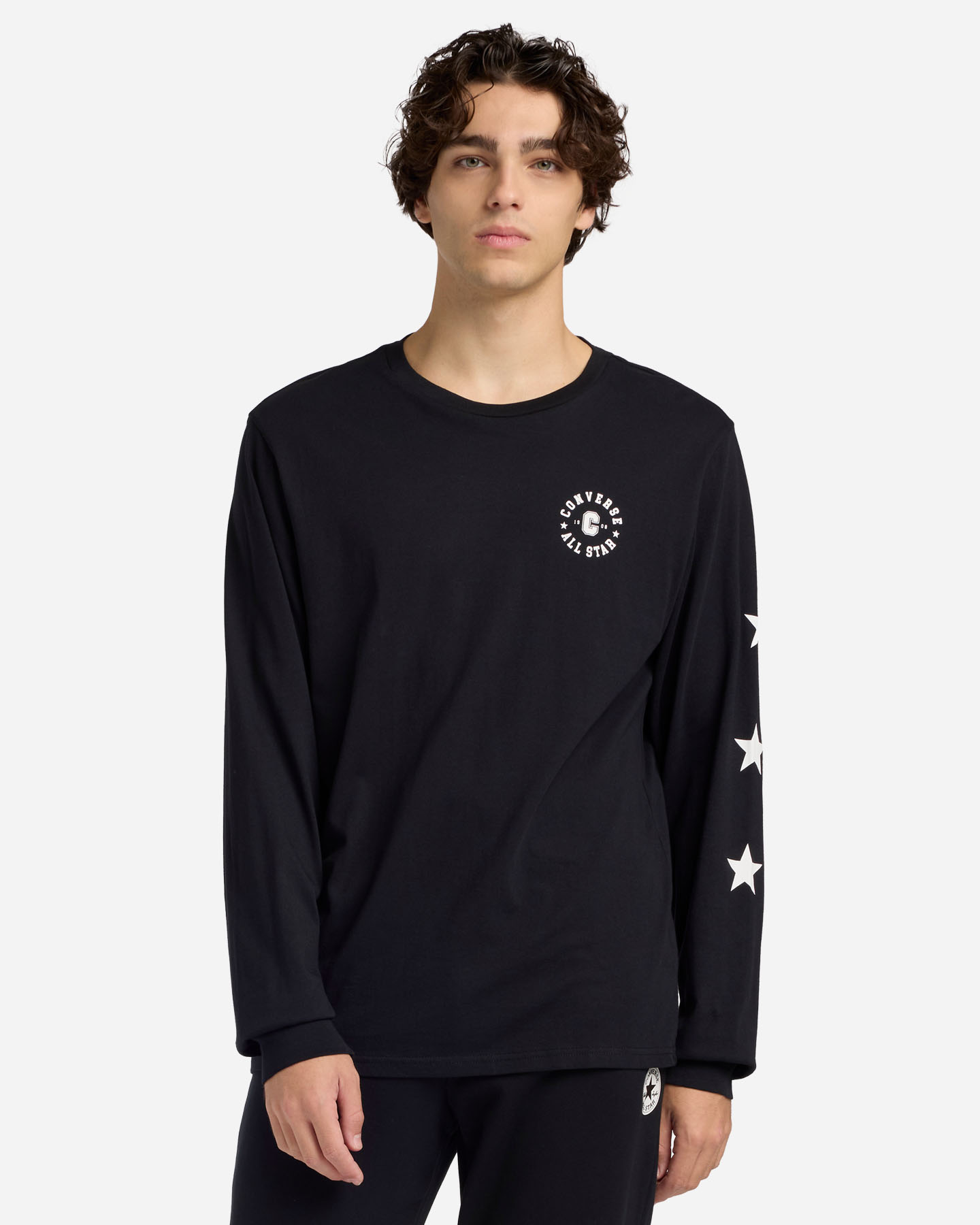 T-shirt CONVERSE SMALL STAR CHEVRON M - Nero - 1 | Cisalfa Sport