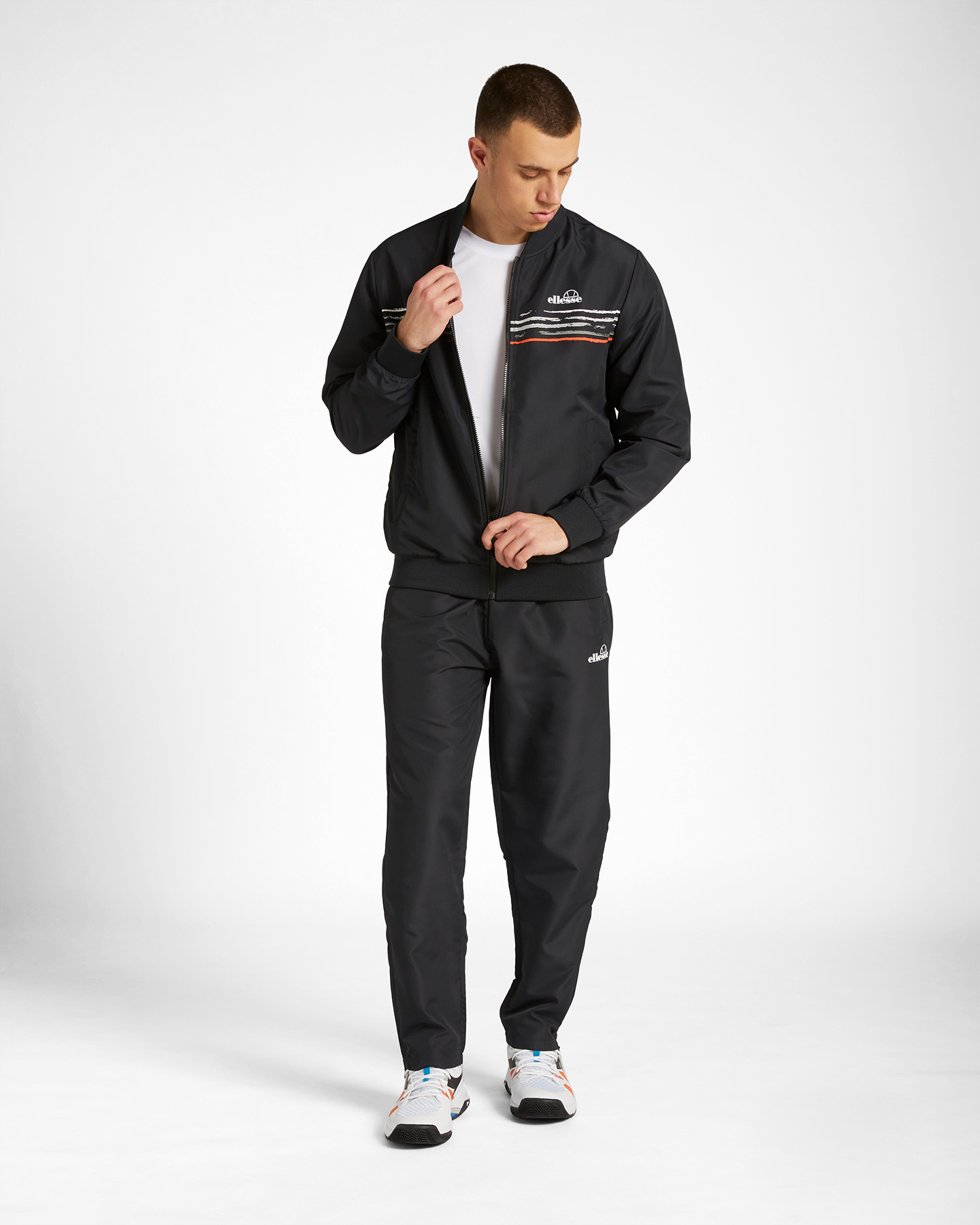 Giacca tennis ELLESSE FIVE STRIPES M - Nero - 1 | Cisalfa Sport