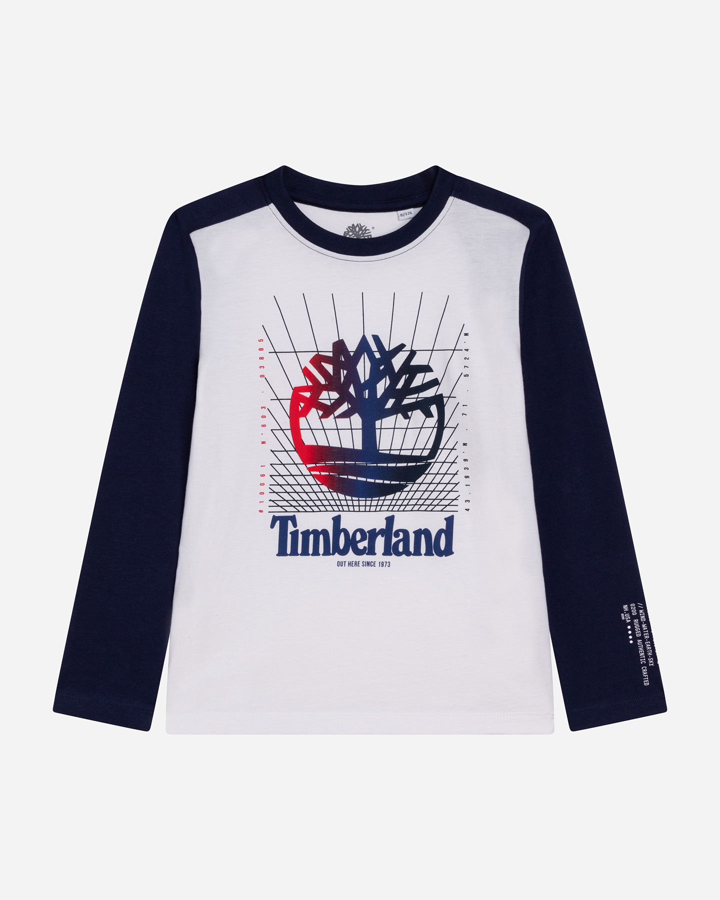 T-shirt TIMBERLAND RAGLAN PLOGO JR - Bianco - 0 | Cisalfa Sport