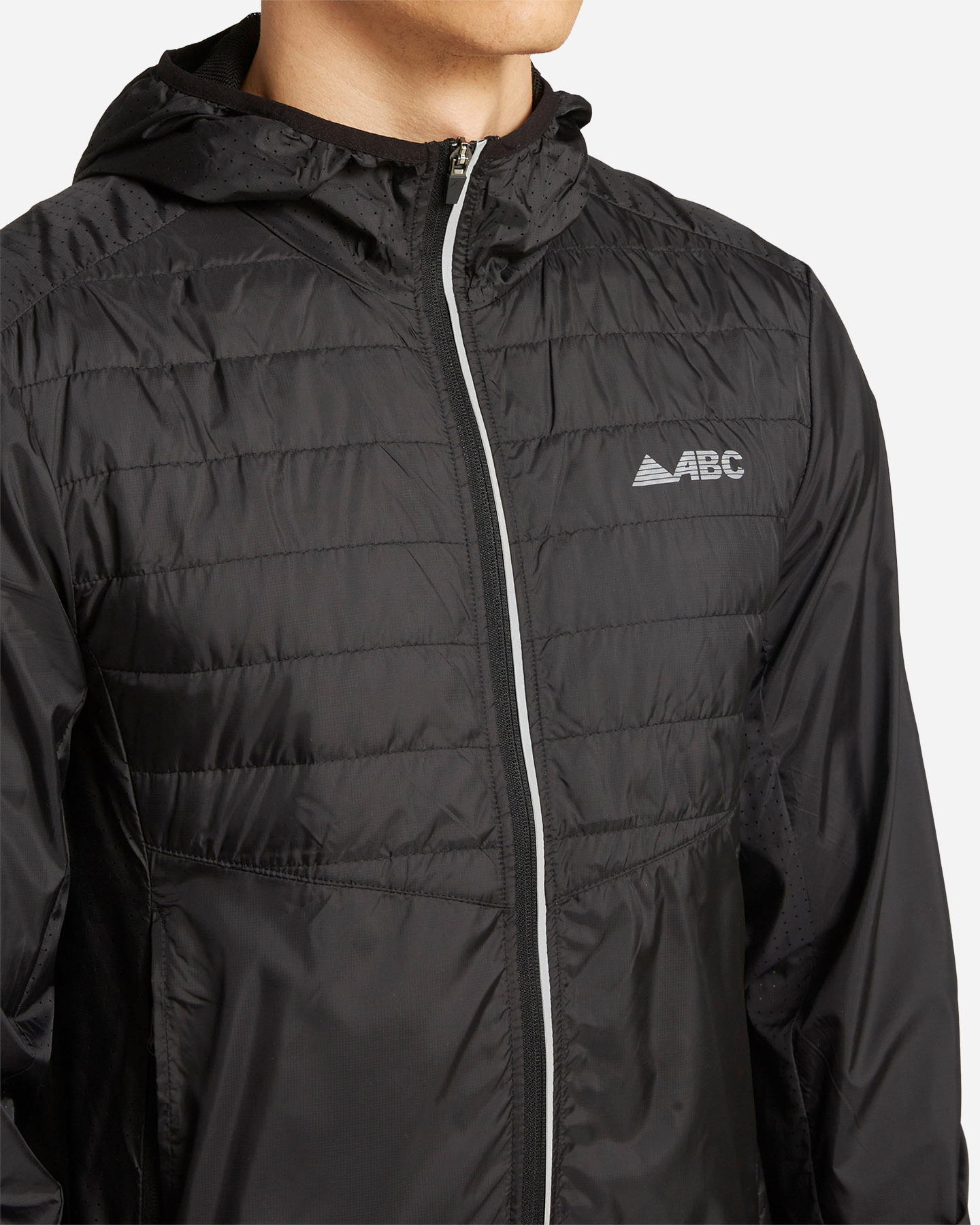 Giacca running ABC RUN FULLZIP M - Nero - 4 | Cisalfa Sport