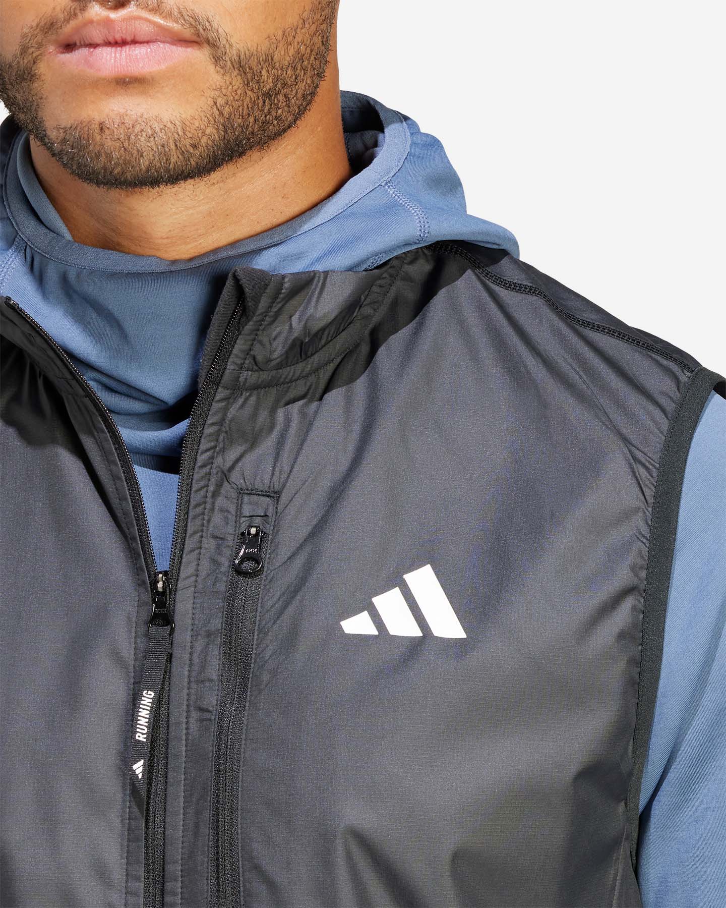 Giacca running ADIDAS OTR M - Nero - 3 | Cisalfa Sport