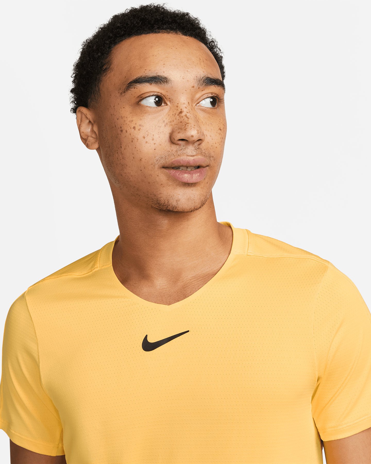 T-shirt tennis NIKE DRI FIT ADVANTAGE M - Giallo - 2 | Cisalfa Sport