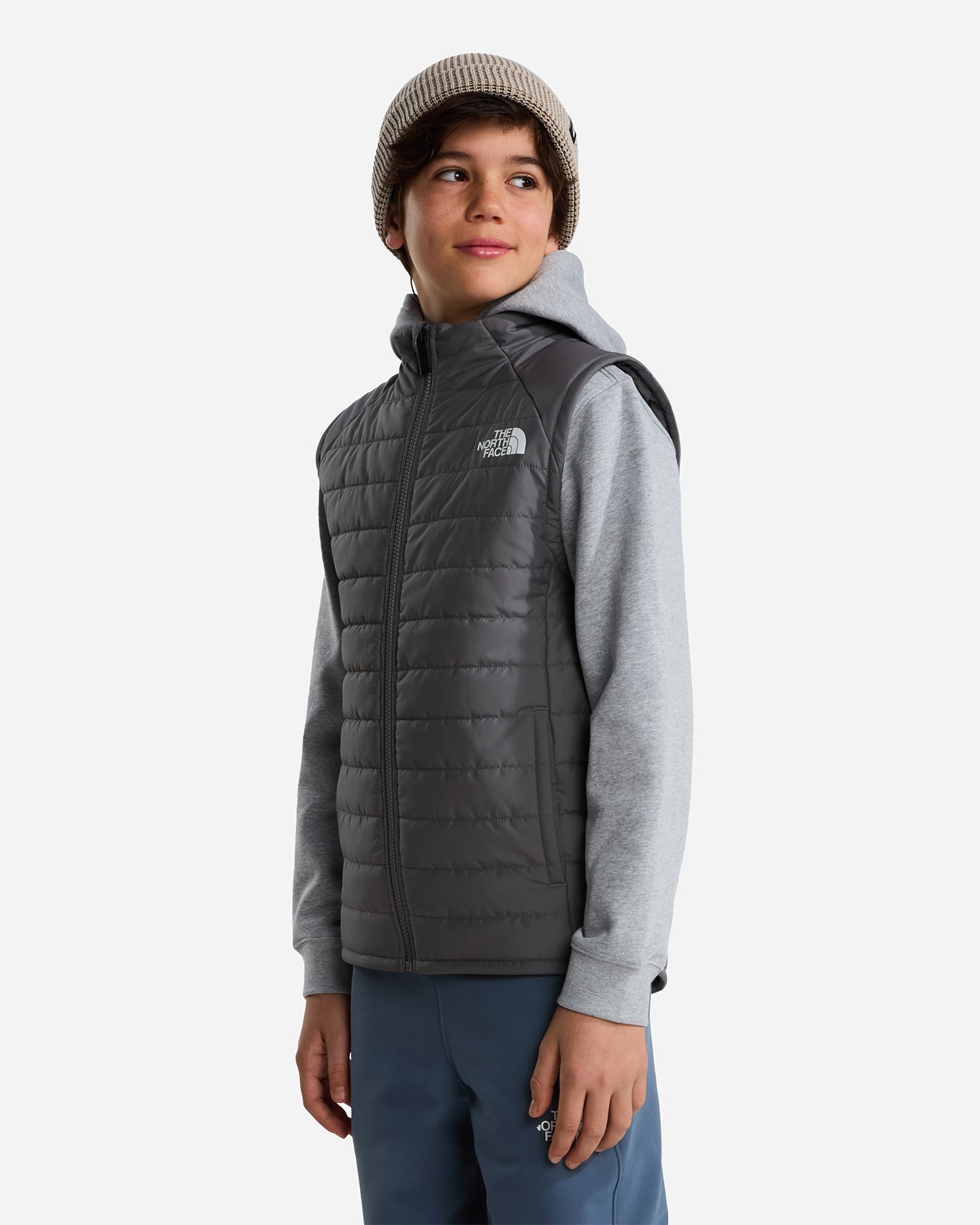 Gilet THE NORTH FACE NEVER STOP JR - Grigio - 3 | Cisalfa Sport