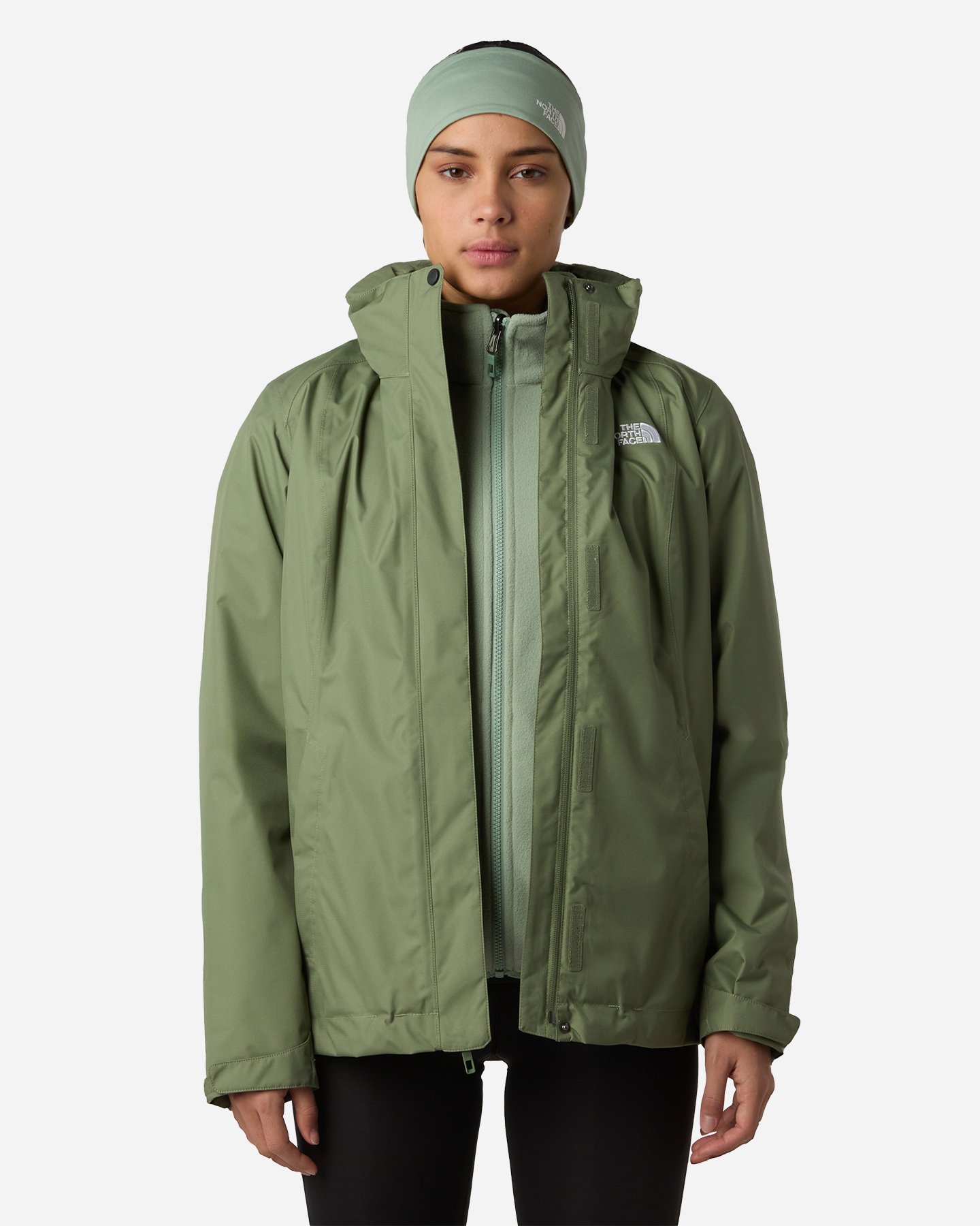 Giacca outdoor THE NORTH FACE EVOLVE II TRICLIMATE W - Verde - 4 | Cisalfa Sport