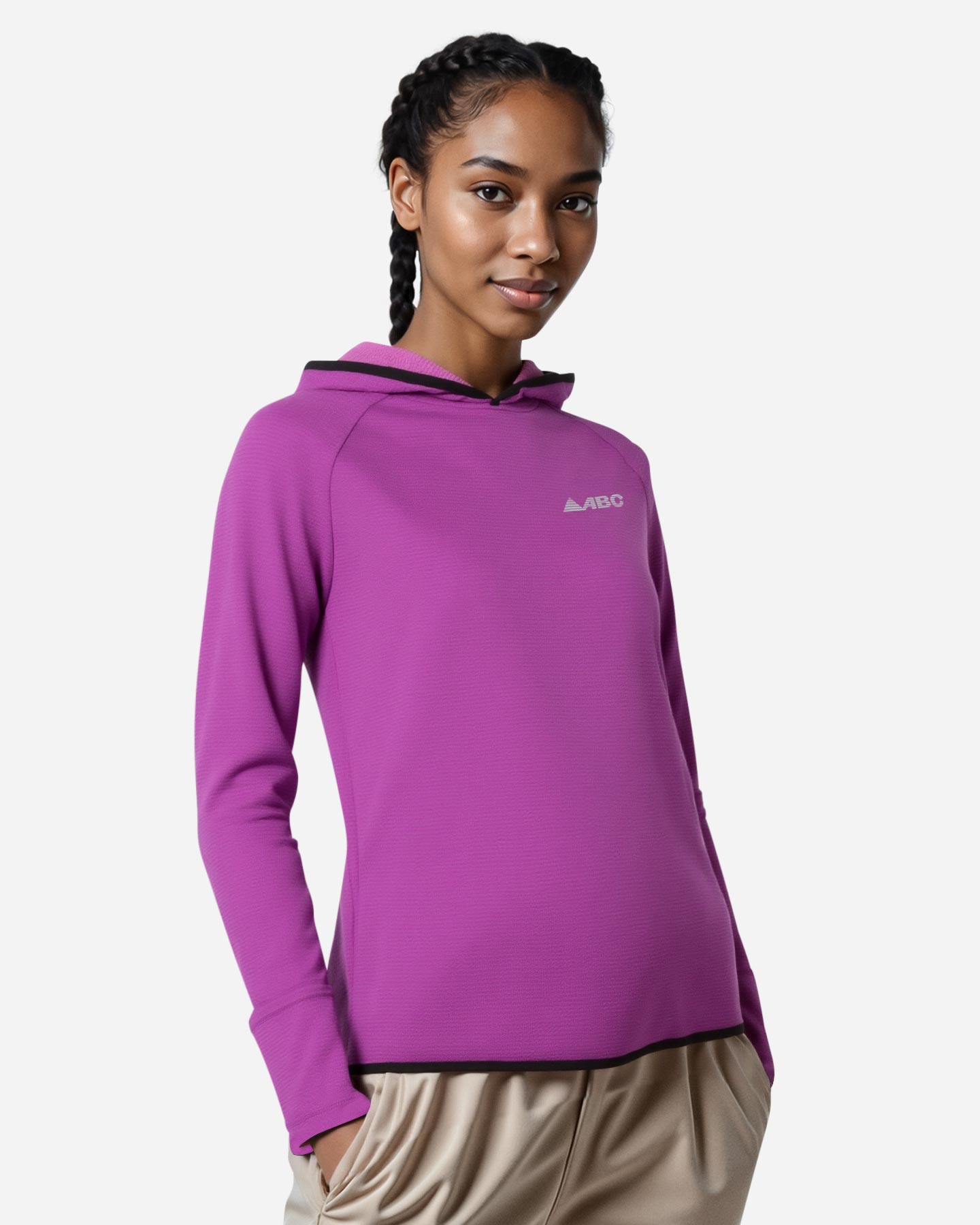 Maglia running ABC TECH W - Viola - 3 | Cisalfa Sport