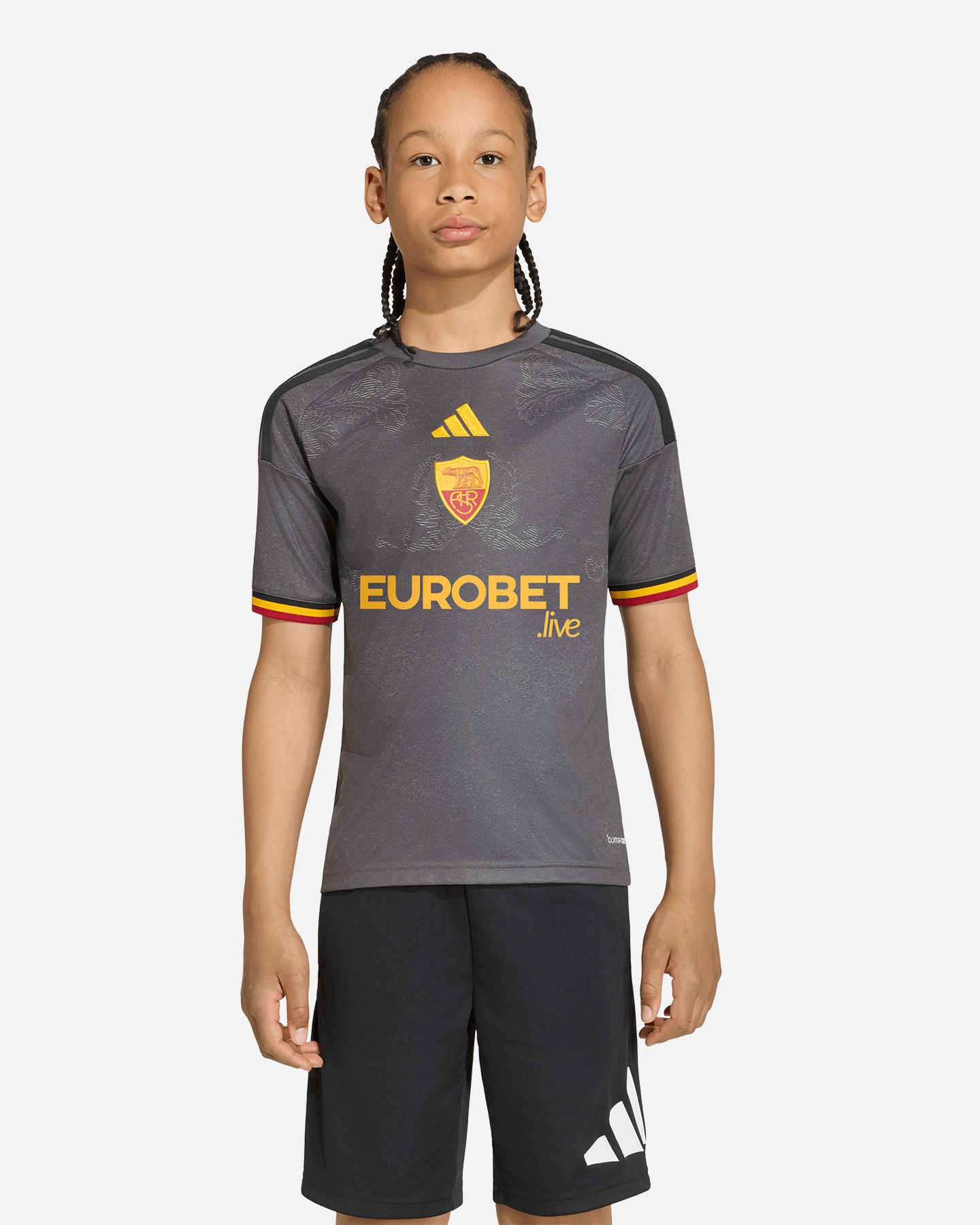 Maglia calcio ufficiale ADIDAS AS ROMA 3RD 26-27 JR - 2 | Cisalfa Sport