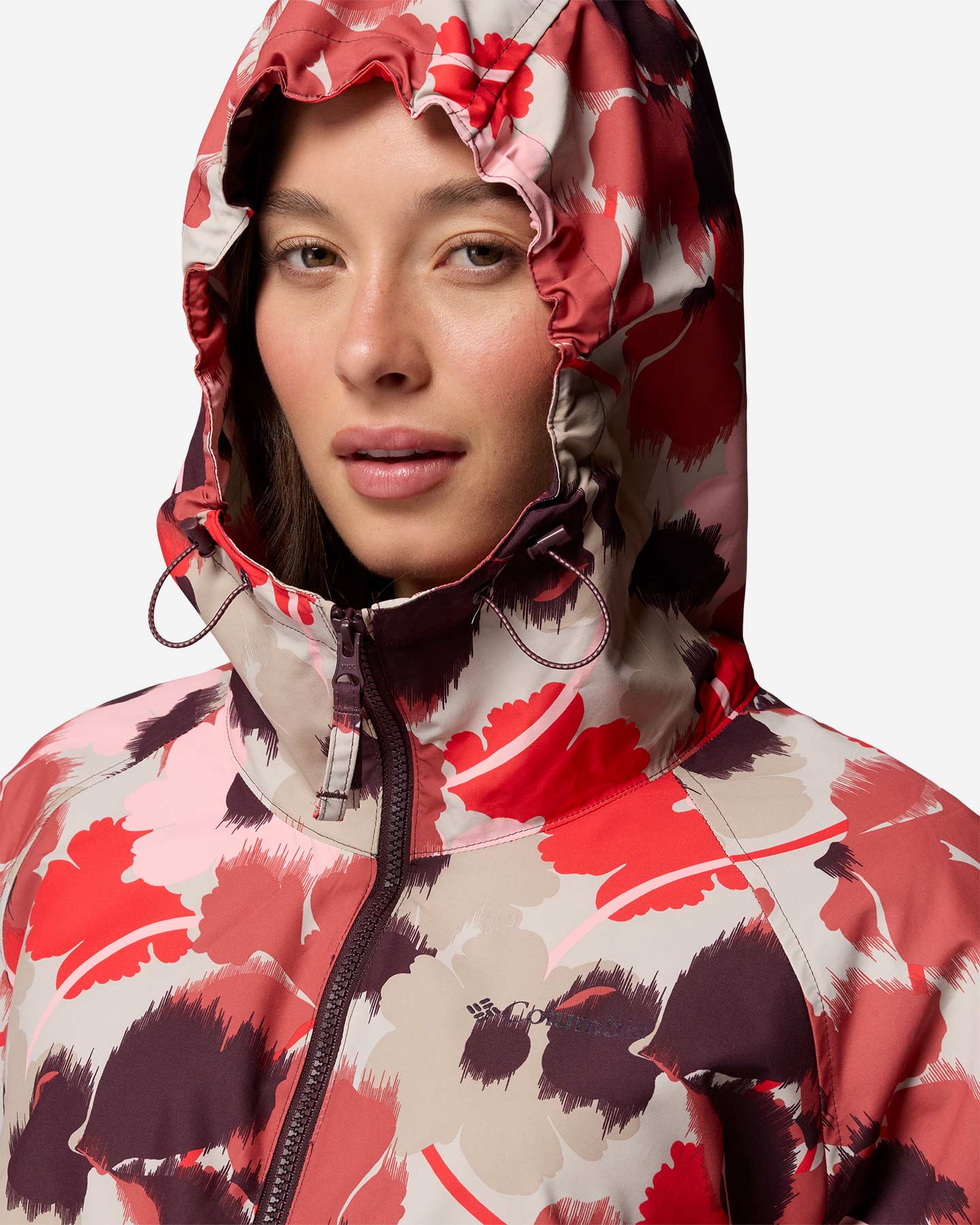 Giacca outdoor COLUMBIA SPIRE VALLEY PRINTED W - Rosso - 5 | Cisalfa Sport