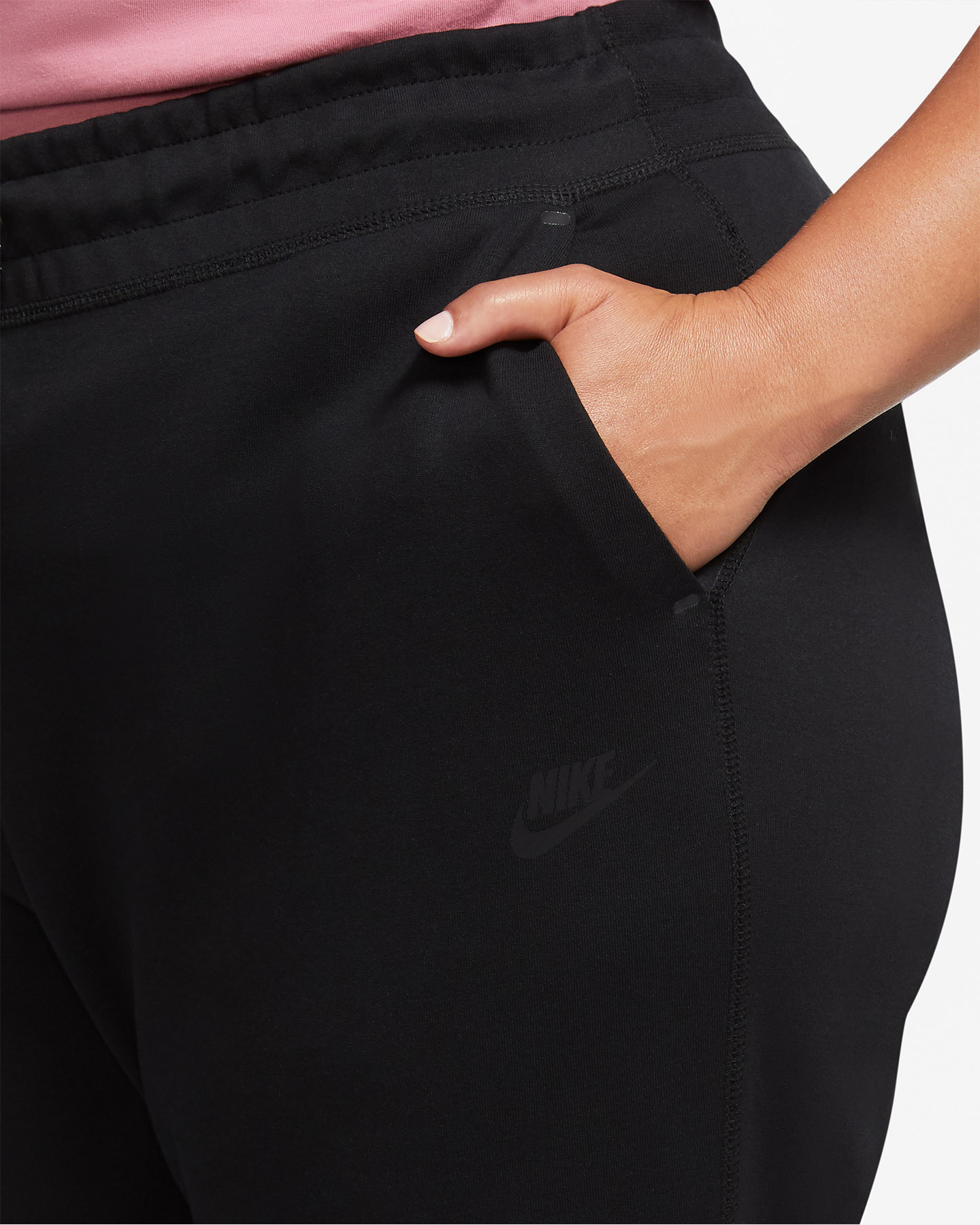 Pantalone NIKE TECH FLEECE W - Nero - 4 | Cisalfa Sport