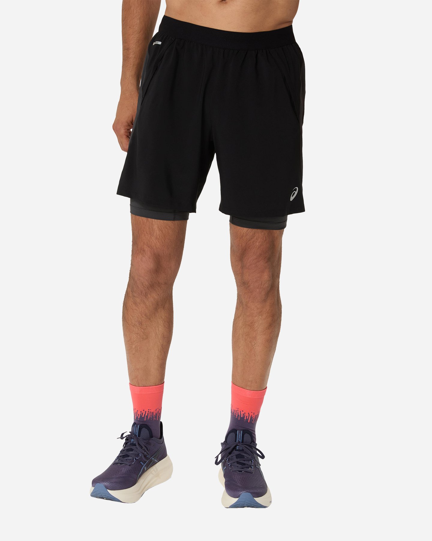 Short running ASICS ROAD 2N1 M - Nero - 0 | Cisalfa Sport