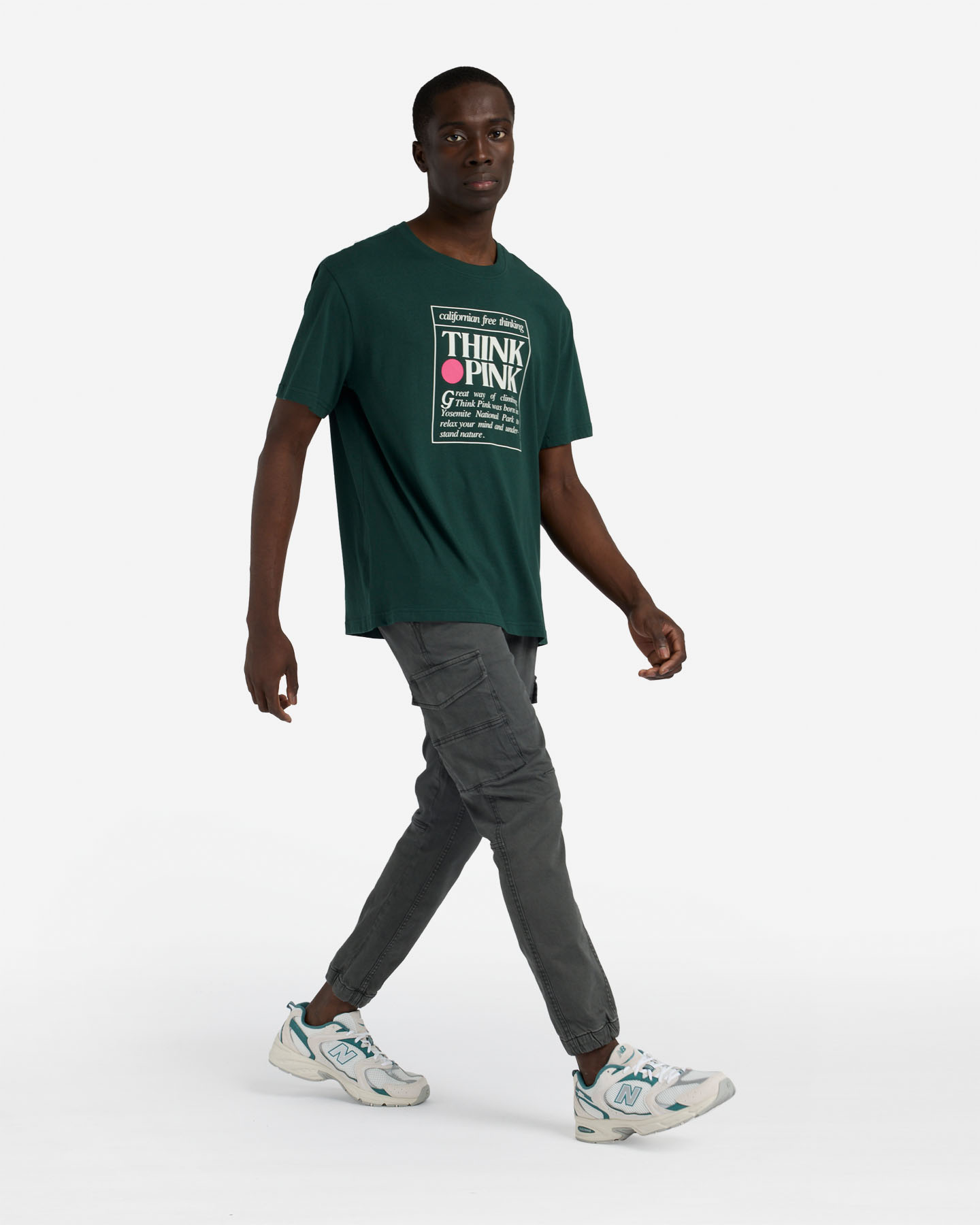 T-shirt THINK PINK BIG LOGO M - Verde - 3 | Cisalfa Sport