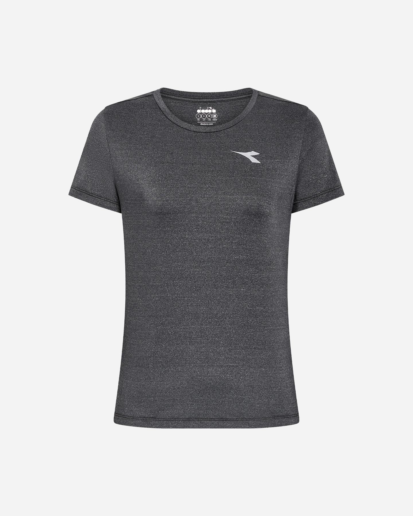 T-shirt running DIADORA TECH RUN CREW W - Nero - 0 | Cisalfa Sport