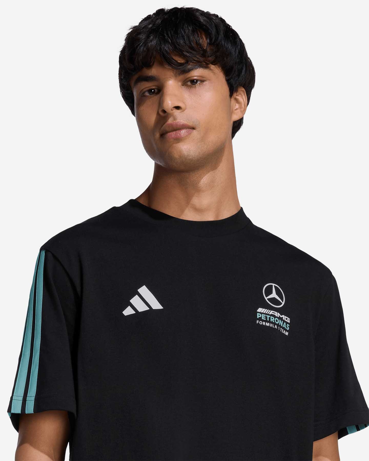 T-shirt ADIDAS TEAM DNA MERCEDES BIG LOGO M - Nero - 4 | Cisalfa Sport