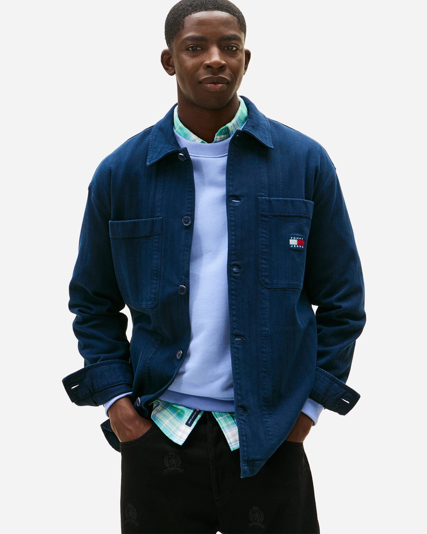 Giubbotto TOMMY HILFIGER HERRINGBONE M - Blu - 1 | Cisalfa Sport