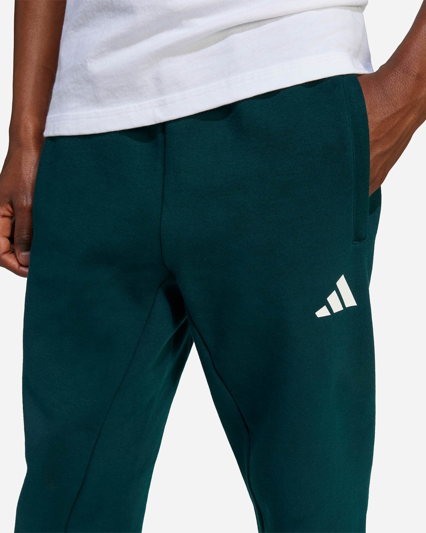 Pantalone ADIDAS FUTURE ICONS 3STRIPES JR - Verde - 4 | Cisalfa Sport