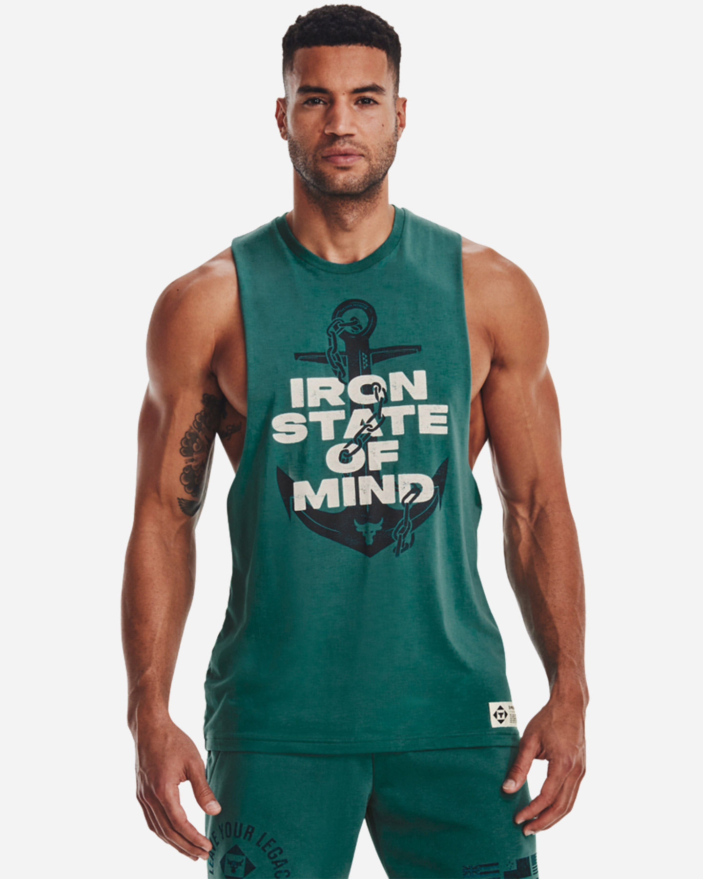 Canotta UNDER ARMOUR THE ROCK IRON STATE M - Verde - 2 | Cisalfa Sport