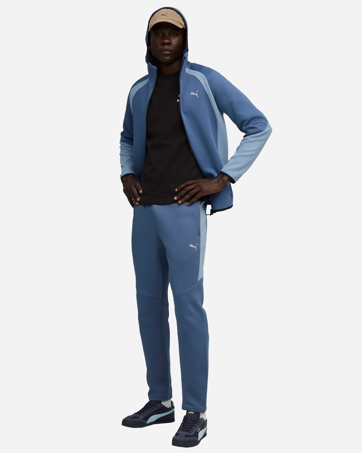 Felpa PUMA EVOSTRIPE M - Azzurro - 4 | Cisalfa Sport