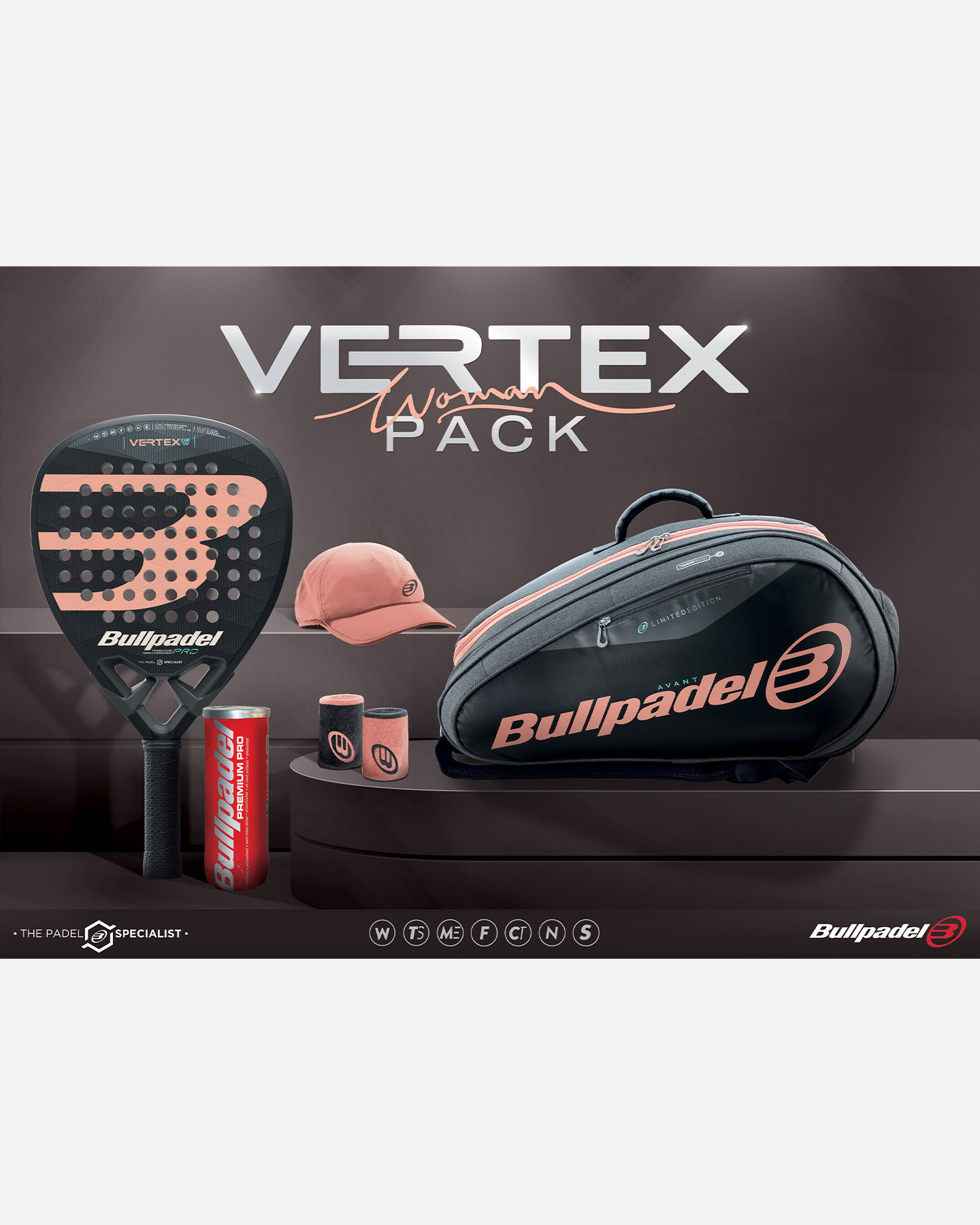 Racchetta padel performance BULLPADEL PACK VERTEX 2 W - 5 | Cisalfa Sport