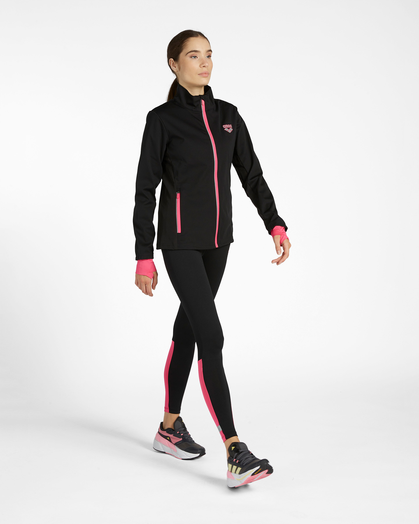 Giacca running ARENA BASIC W - Nero - 3 | Cisalfa Sport