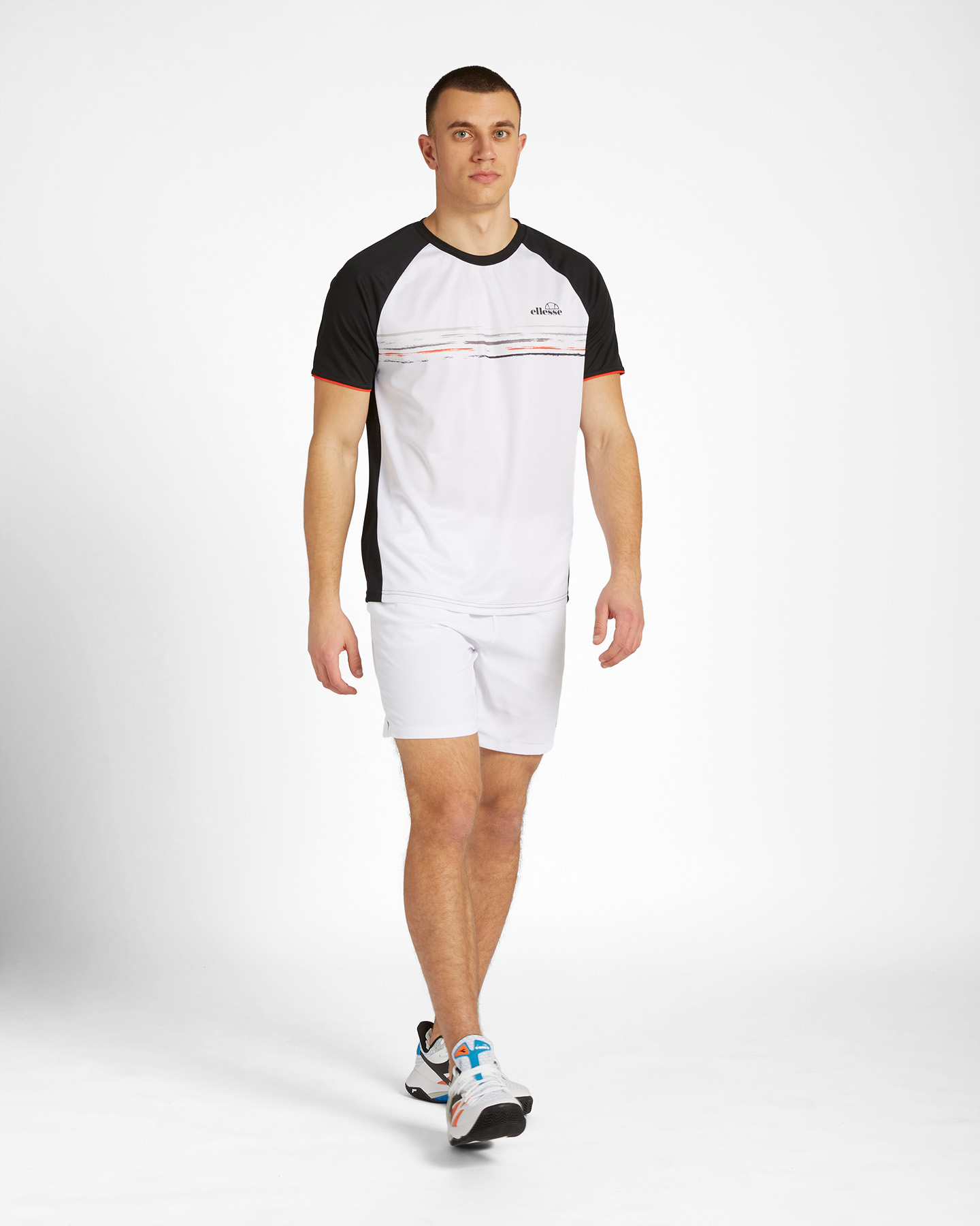 T-shirt tennis ELLESSE FIVE STRIPES M - Bianco - 3 | Cisalfa Sport