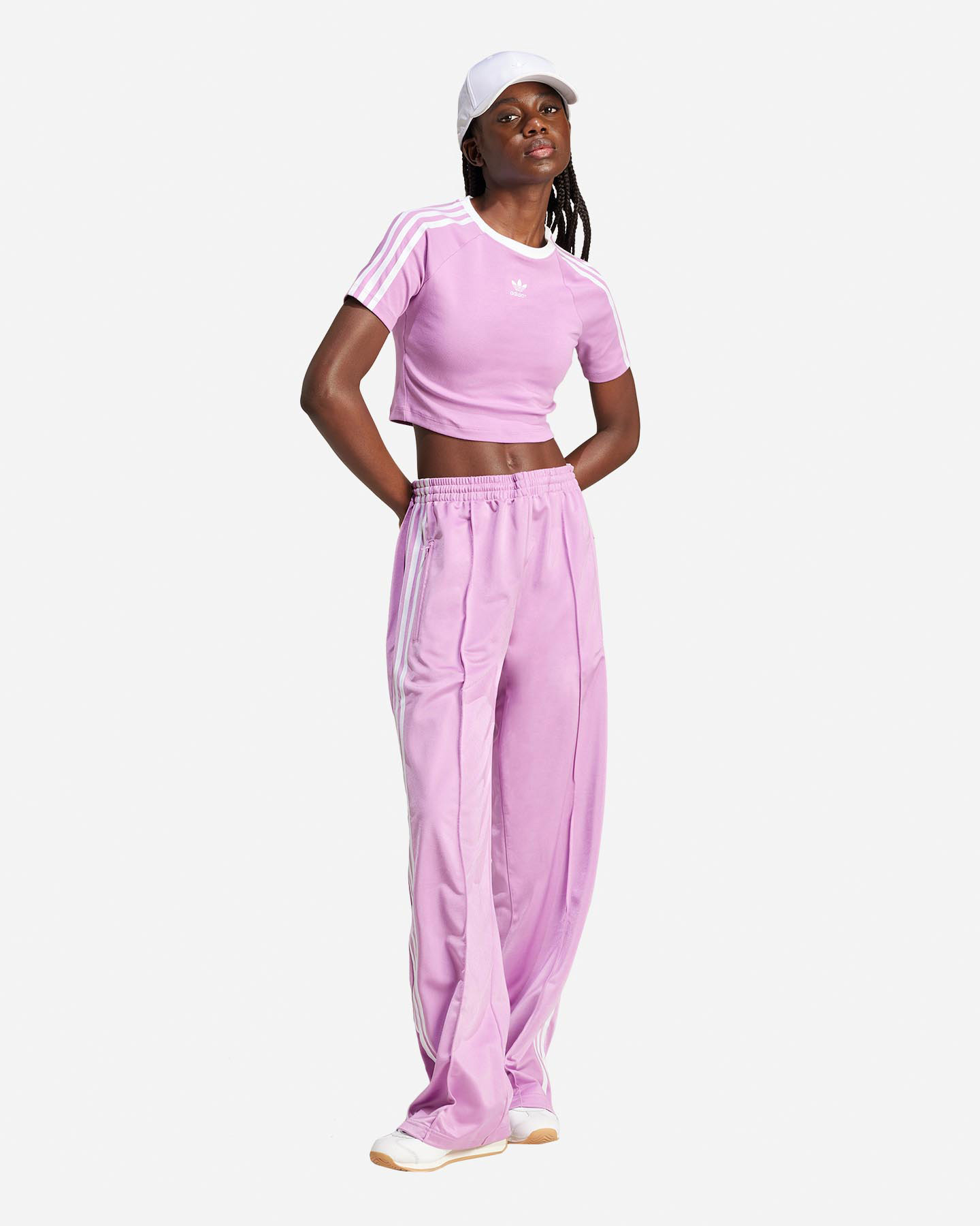 T-shirt ADIDAS ORIGINAL 3STRIPES W - Lilla - 3 | Cisalfa Sport