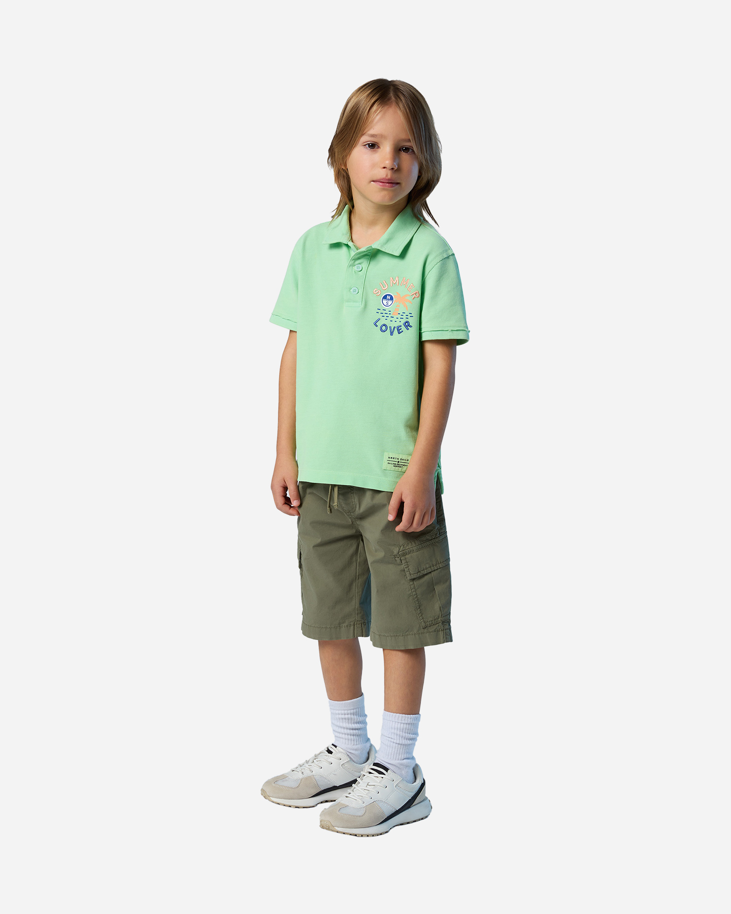 Bermuda NORTH SAILS CARGO POP JR - Verde - 3 | Cisalfa Sport