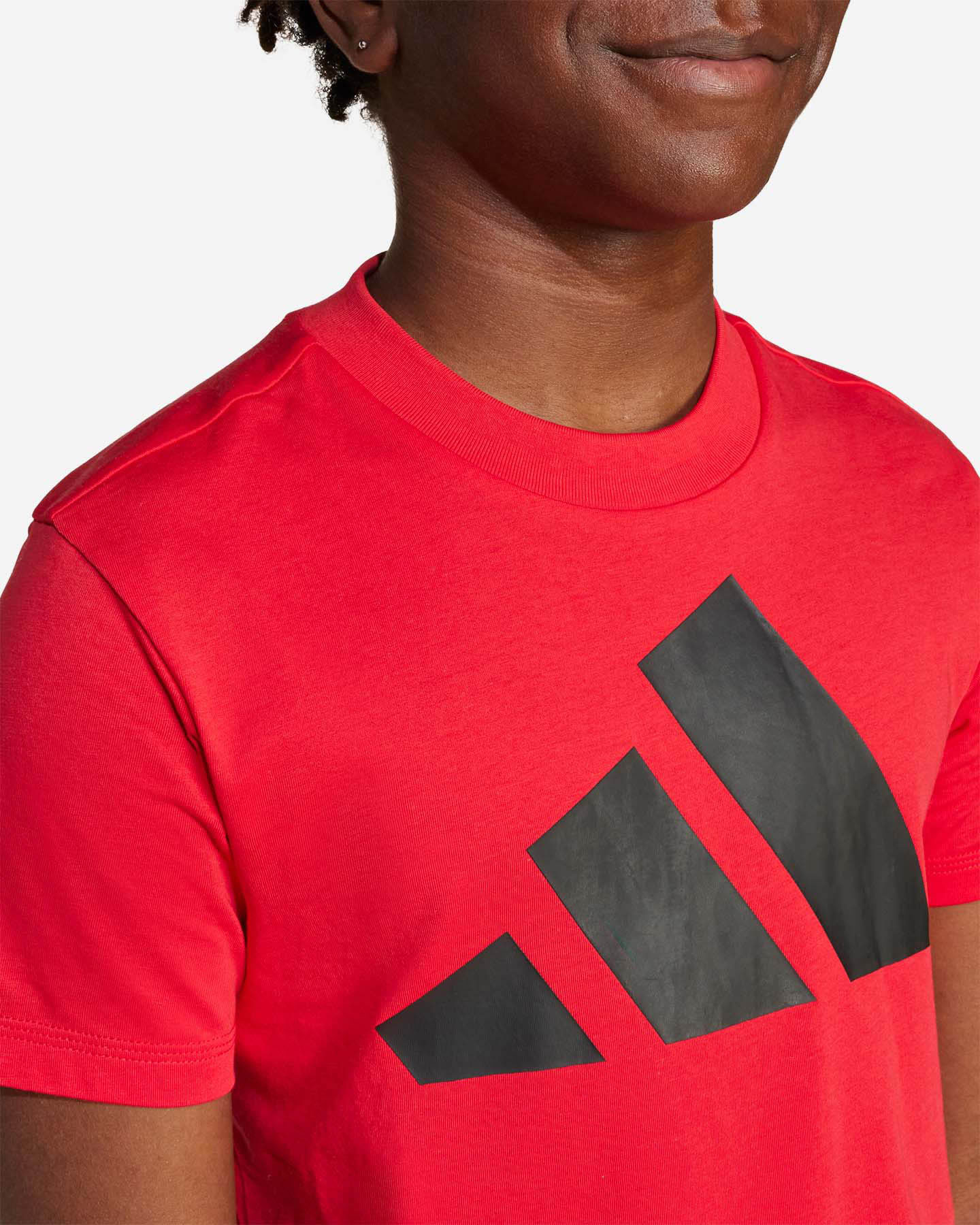 T-shirt ADIDAS BIG LOGO JR - Rosso - 3 | Cisalfa Sport
