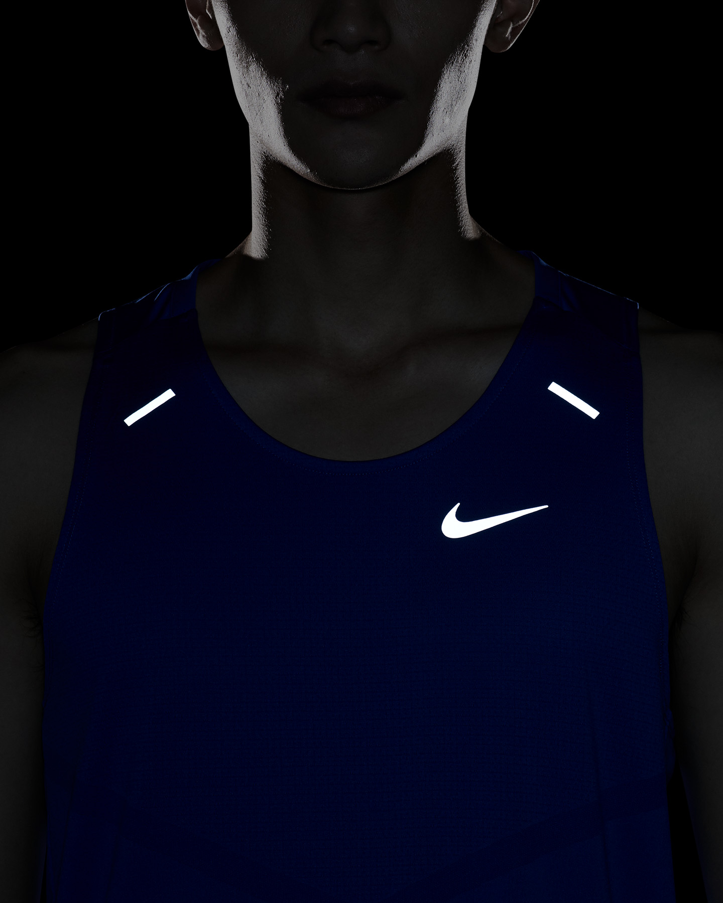 Canotta running NIKE DRI FIT RISE365 M - Blu - 5 | Cisalfa Sport