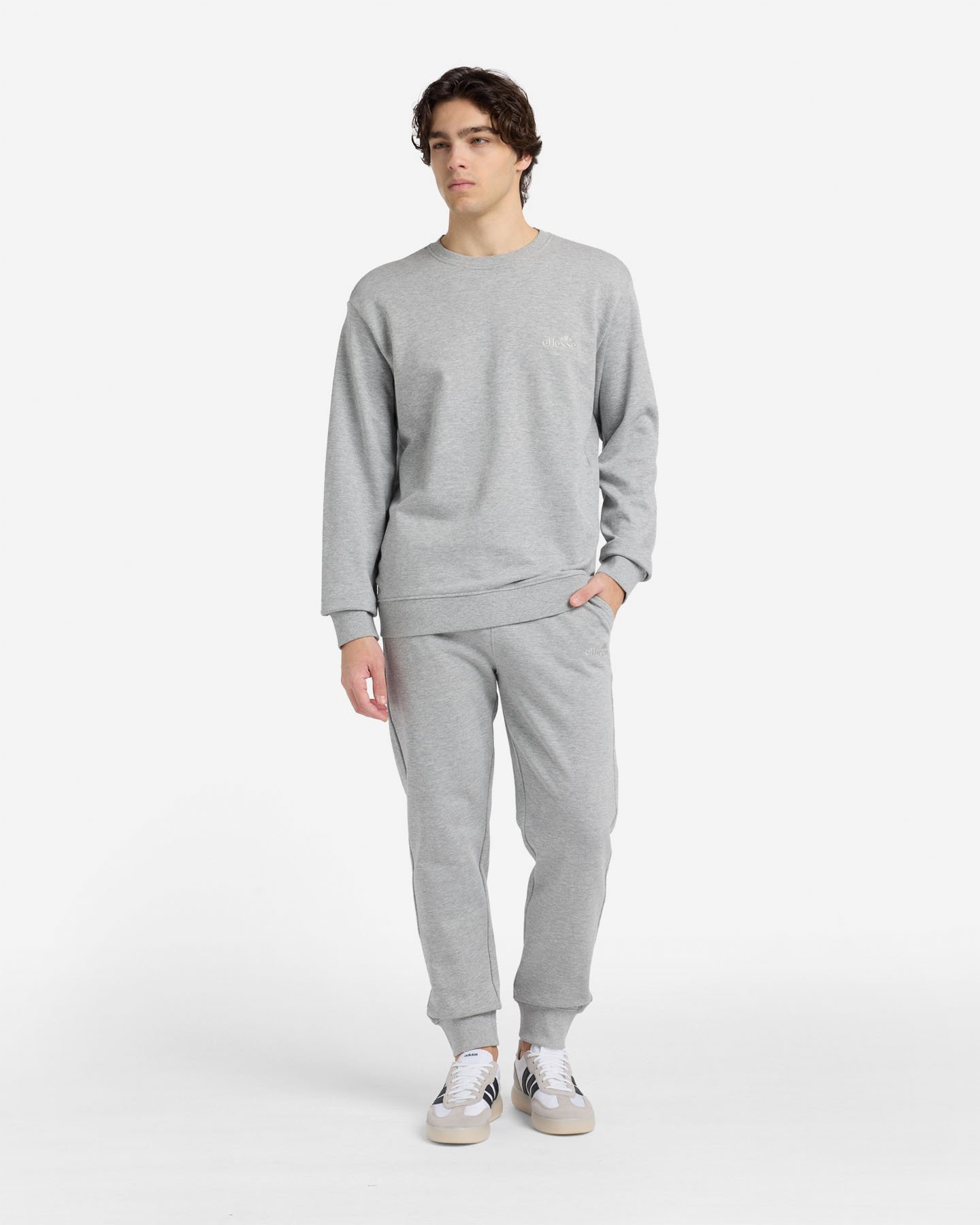Felpa ELLESSE TERRY SMALL LOGO M - Grigio - 4 | Cisalfa Sport