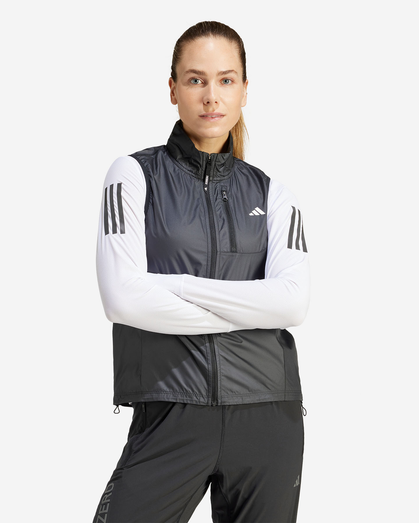Giacca running ADIDAS VEST OTR W - Nero - 1 | Cisalfa Sport